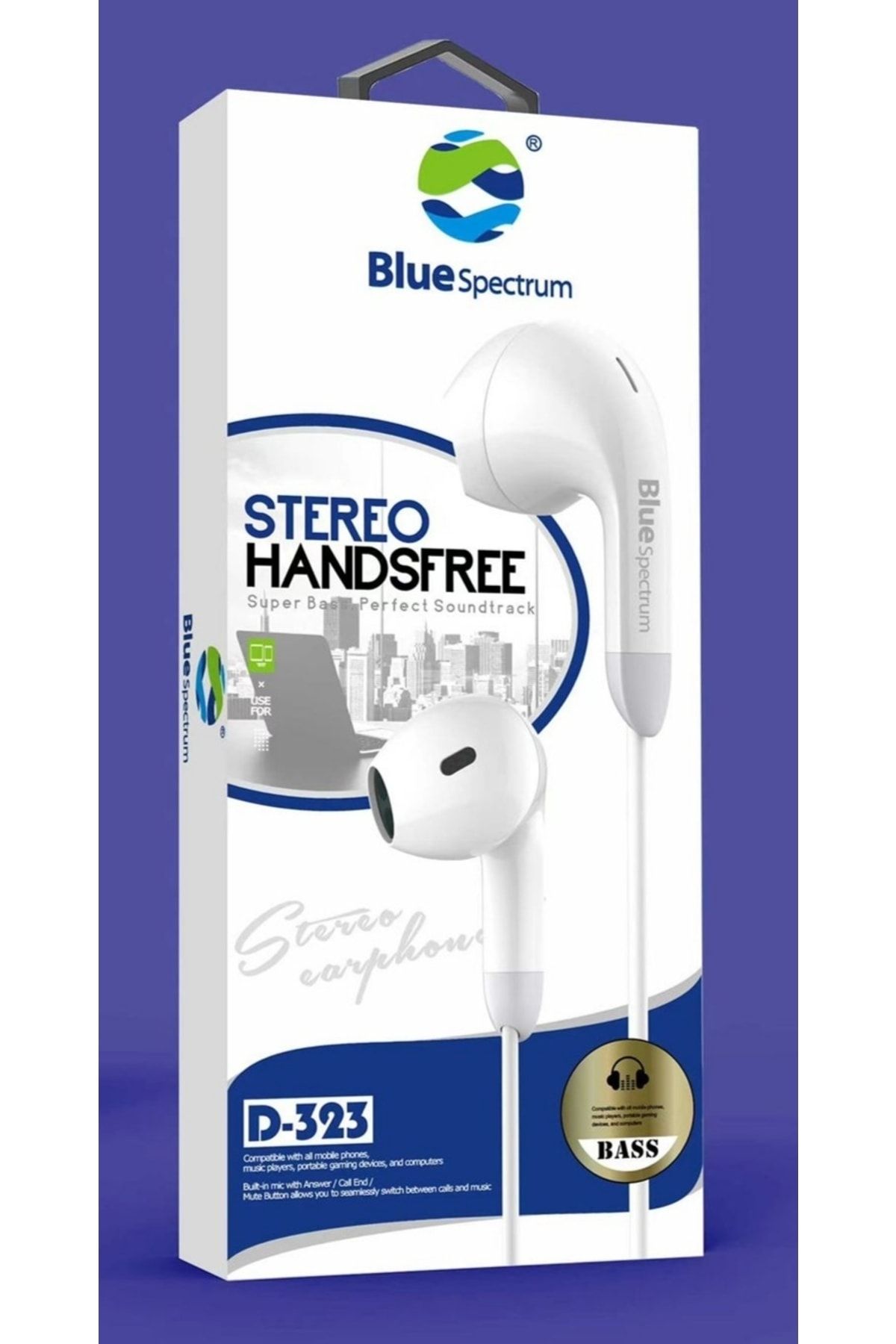 BLUE SPECTRUM D-323 Stereo Handsfree Kulaklık