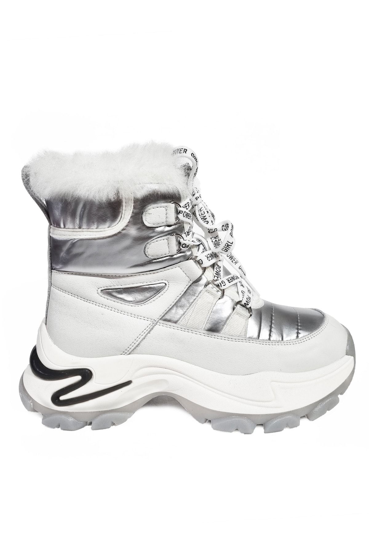 Guja Kadın İçi Kürklü Hakiki Deri Ve Chrome Kumaş Kaymaz Taban Şık Kışlık Bot Winter Women Boots