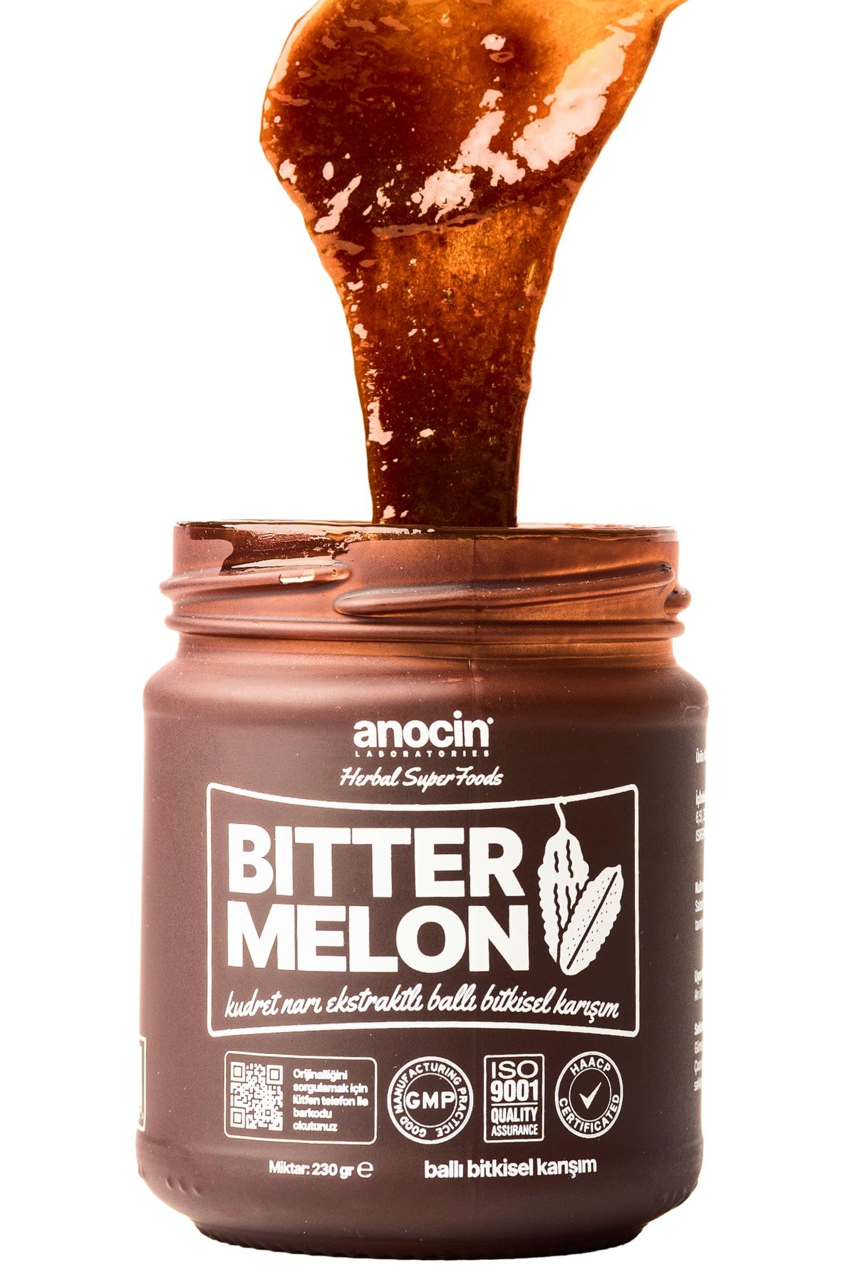 anocin Bitter Melon + Bal Bitki Karışımı Kudret Narı Ekstraktlı Macun - Kudret Narı Macunu