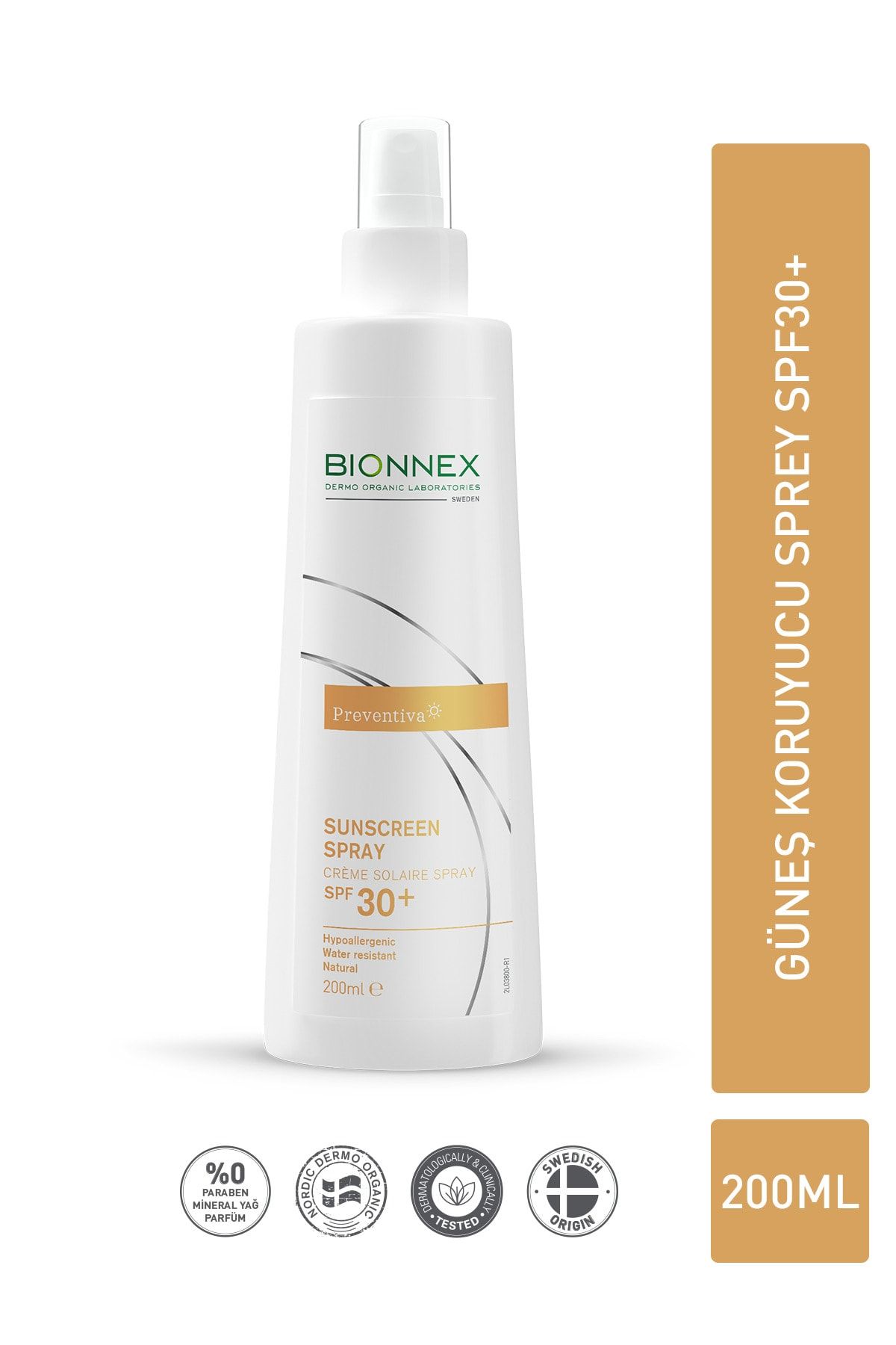 Bionnex Bıonnex Preventiva Sunscreen Spray Spf30+ 200 Ml