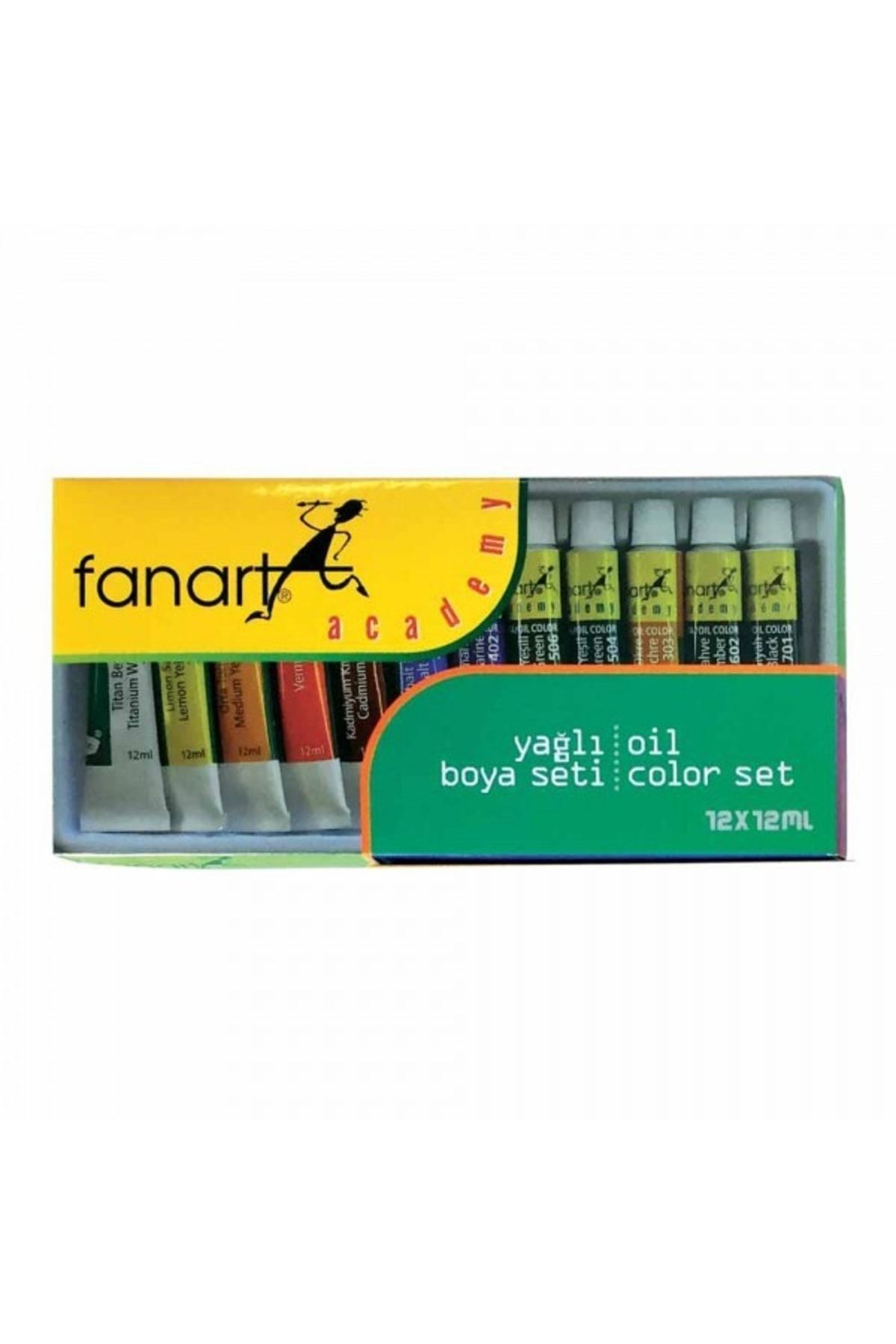 artline Fanart : Academy Yağlı Boya Seti : 12 Renk X 12 Ml Tüp