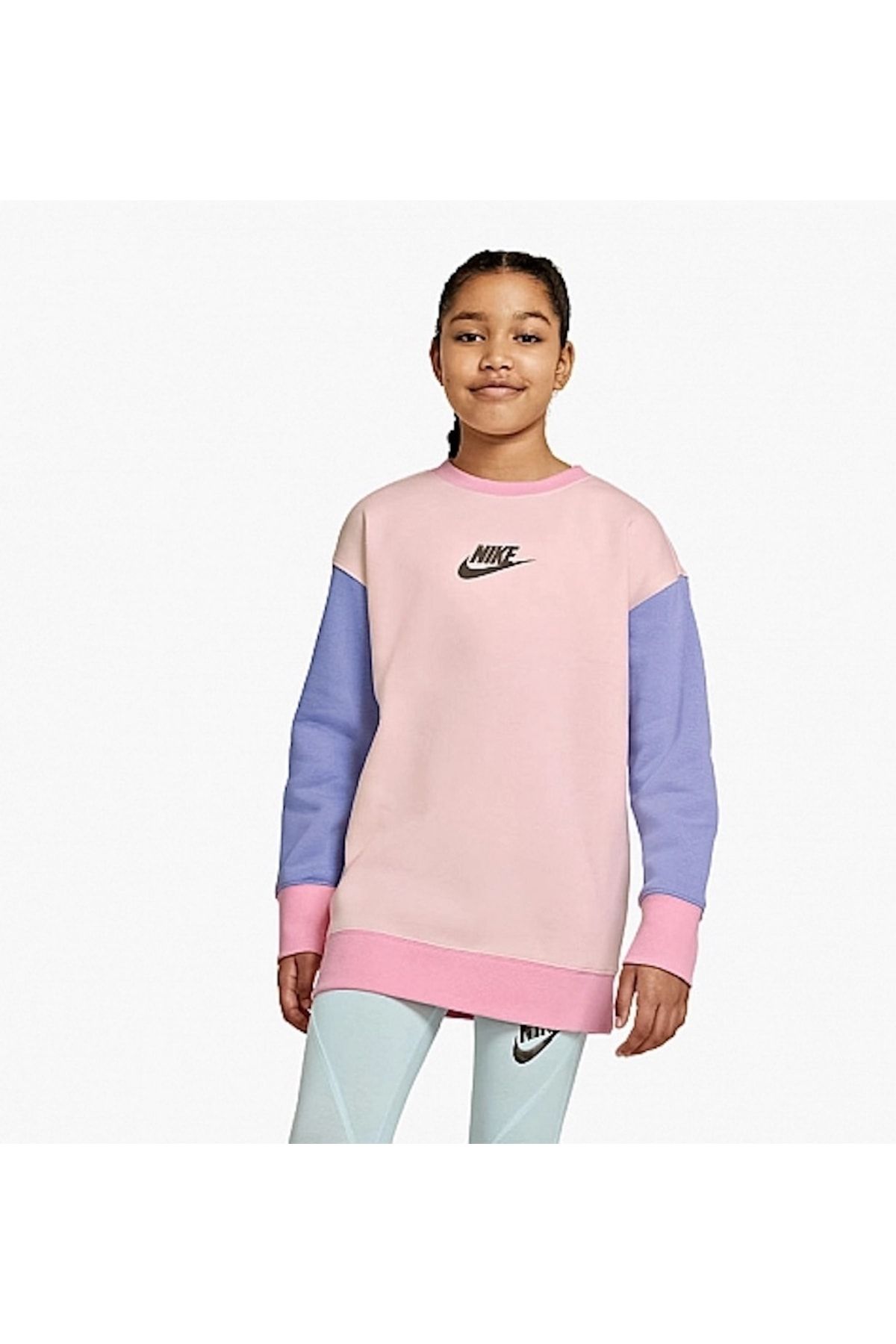Nike Kız Çocuk Renkli Sweatshirt - Dd3782-805