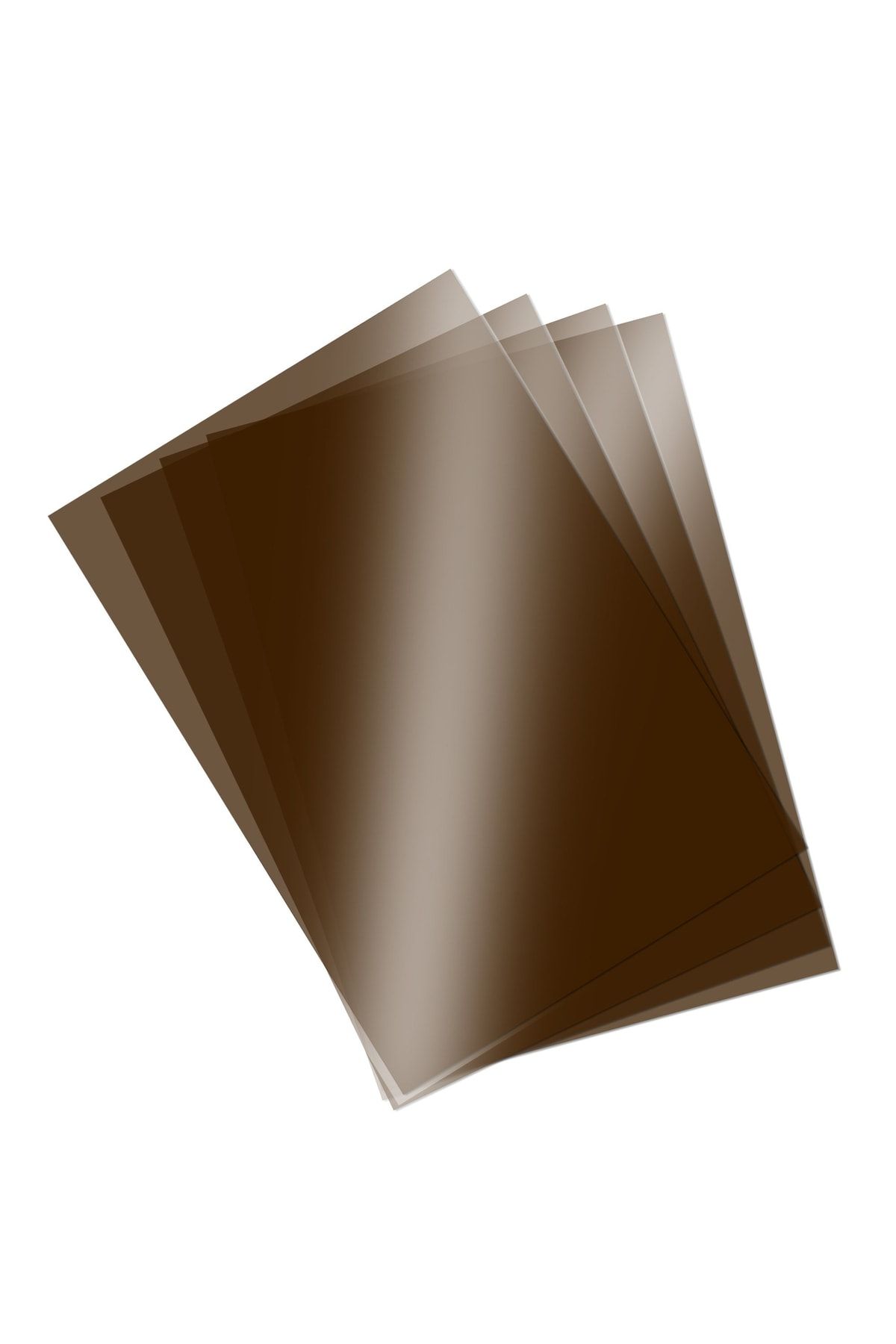 Ümraniye Hobi Sanat Renkli Asetat Kağıdı Pvc 250 Micron A4 Kahverengi 5'li