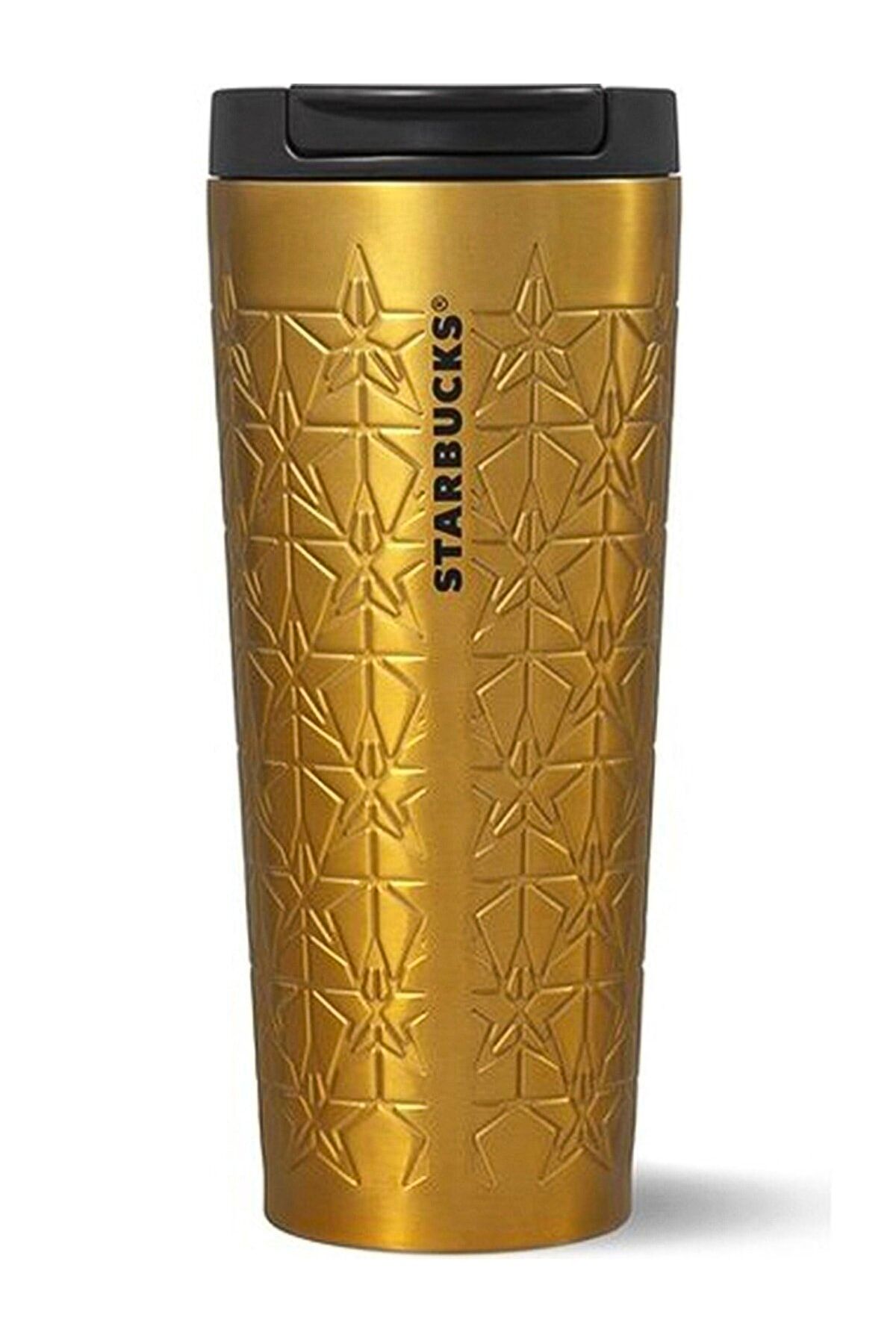 Starbucks Altın Renkli Çelik Termos - 473ml