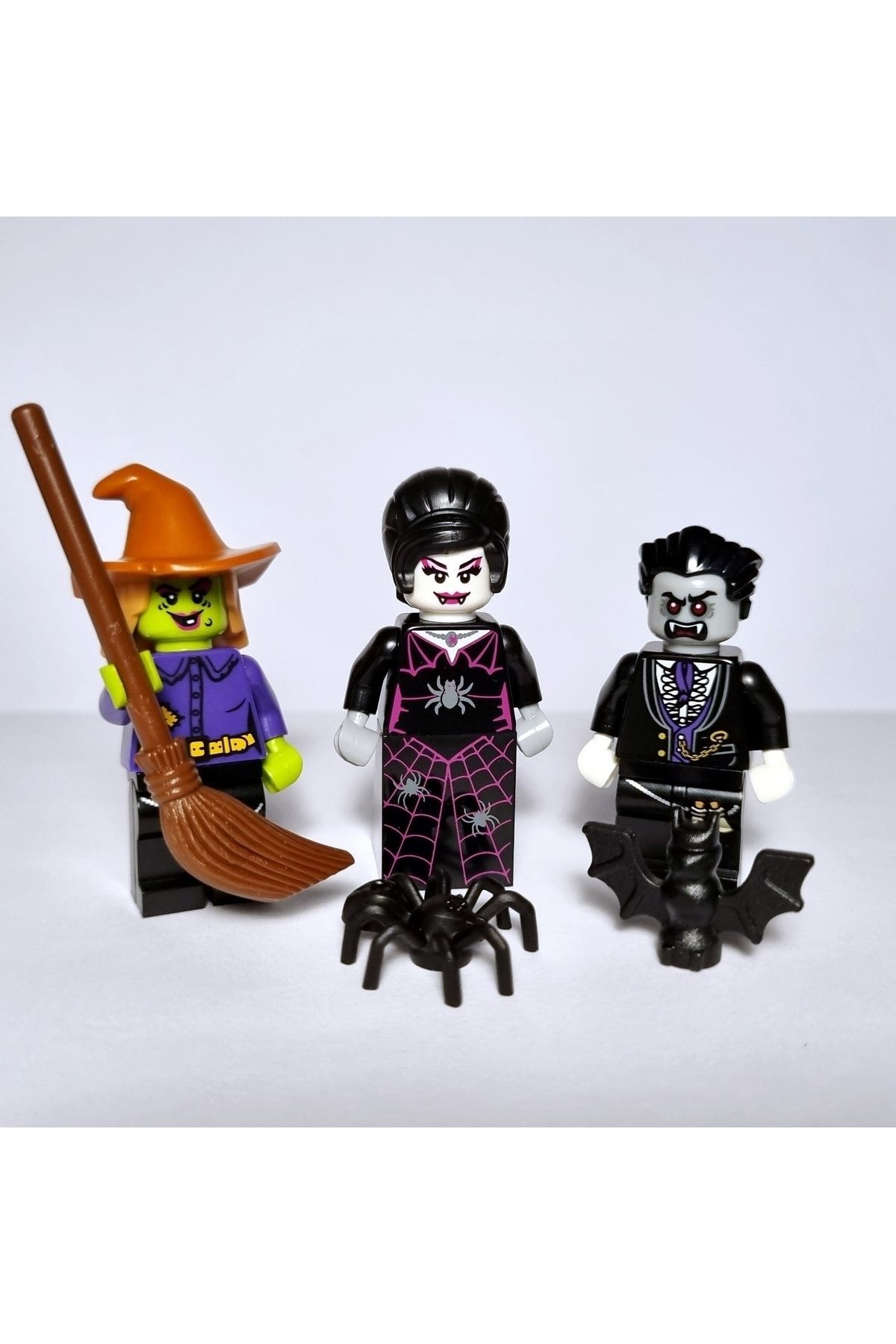 LEGO Bam Halloween Özel Vampir Örümcek Kadın Ve Cadı Minifigür