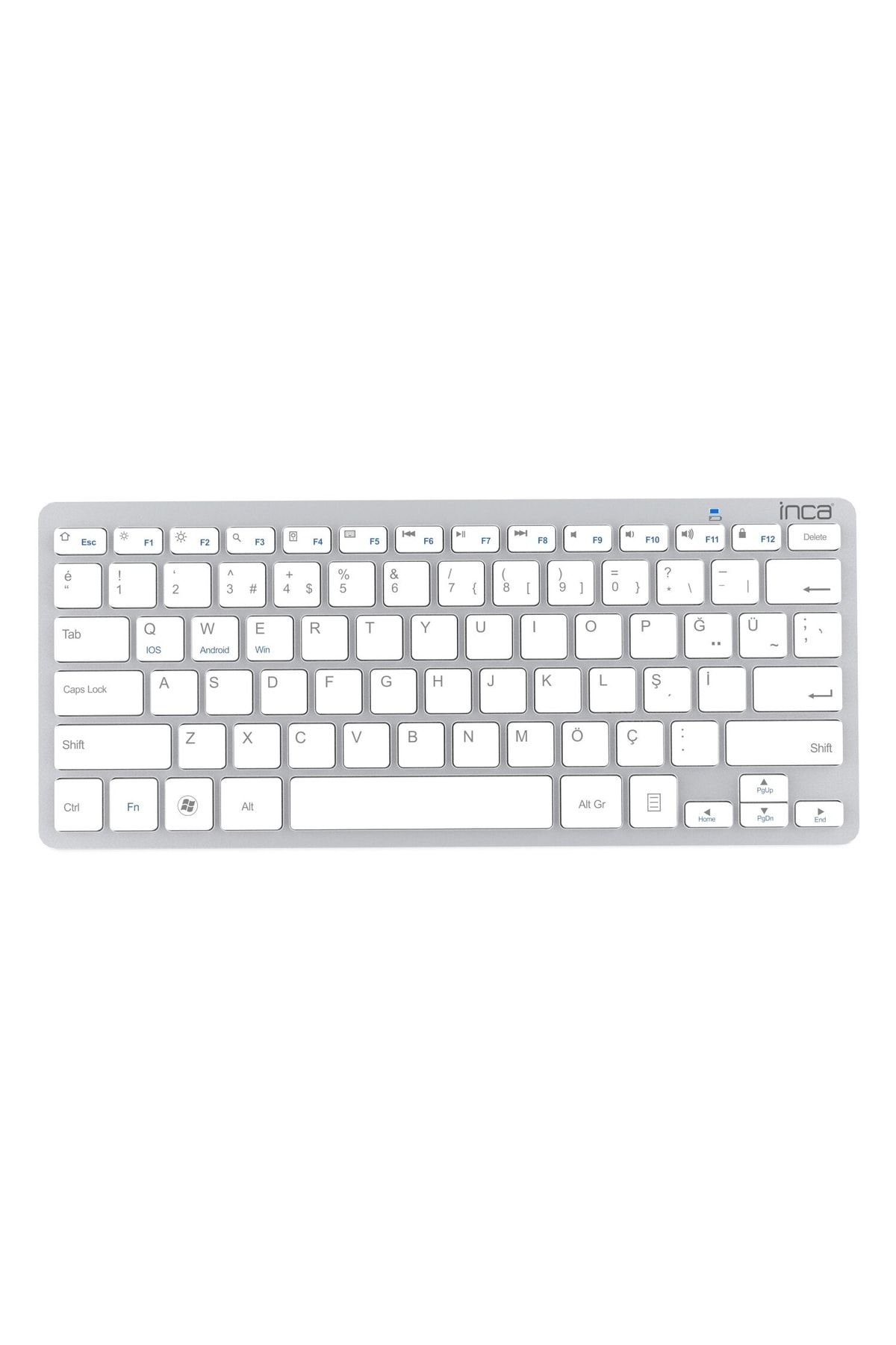 Inca Ibk-569bt Bluetooth 3.0 Smart Silver Keyboard