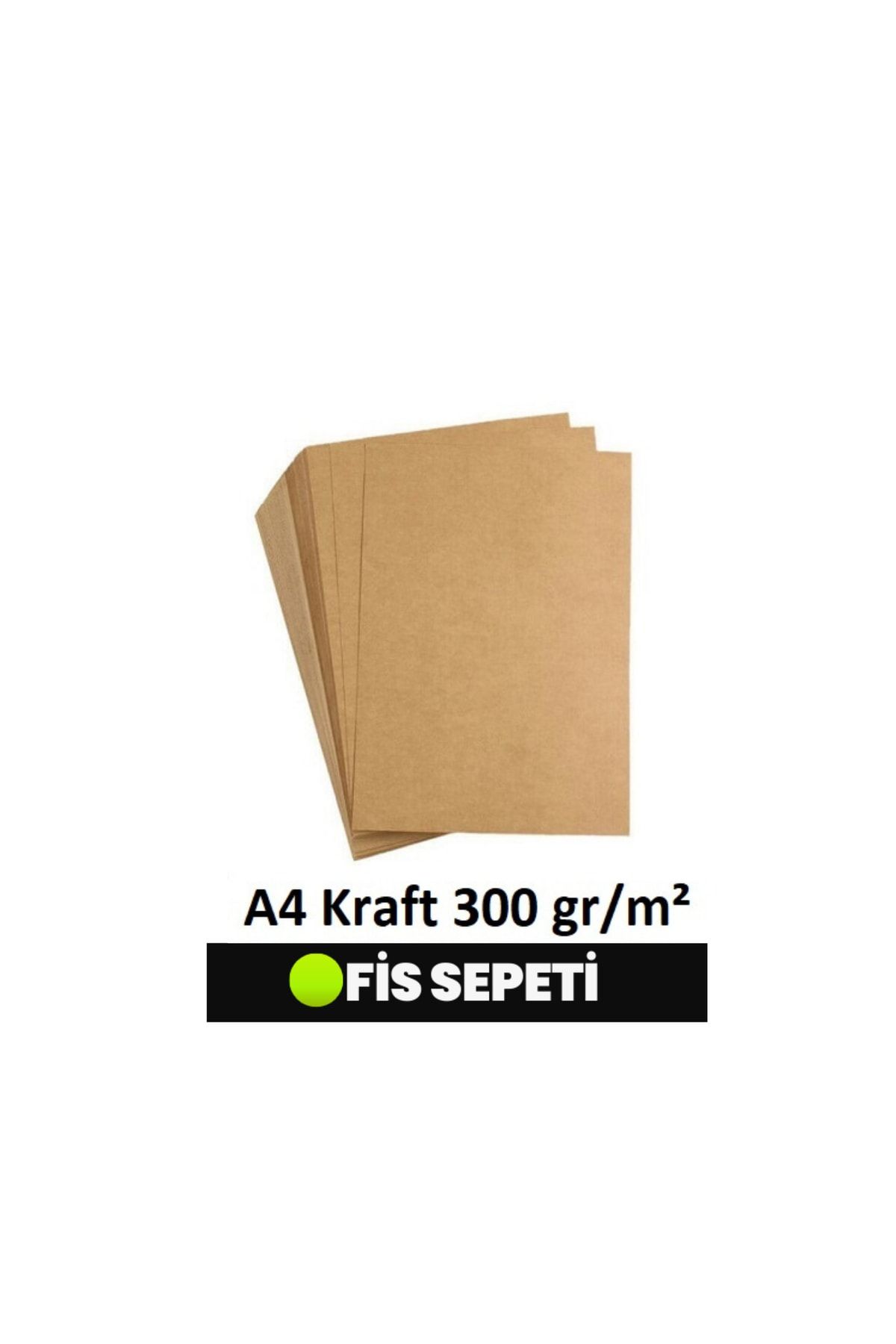 Kraft A4 Kağıt 300 Gr 100 Adet