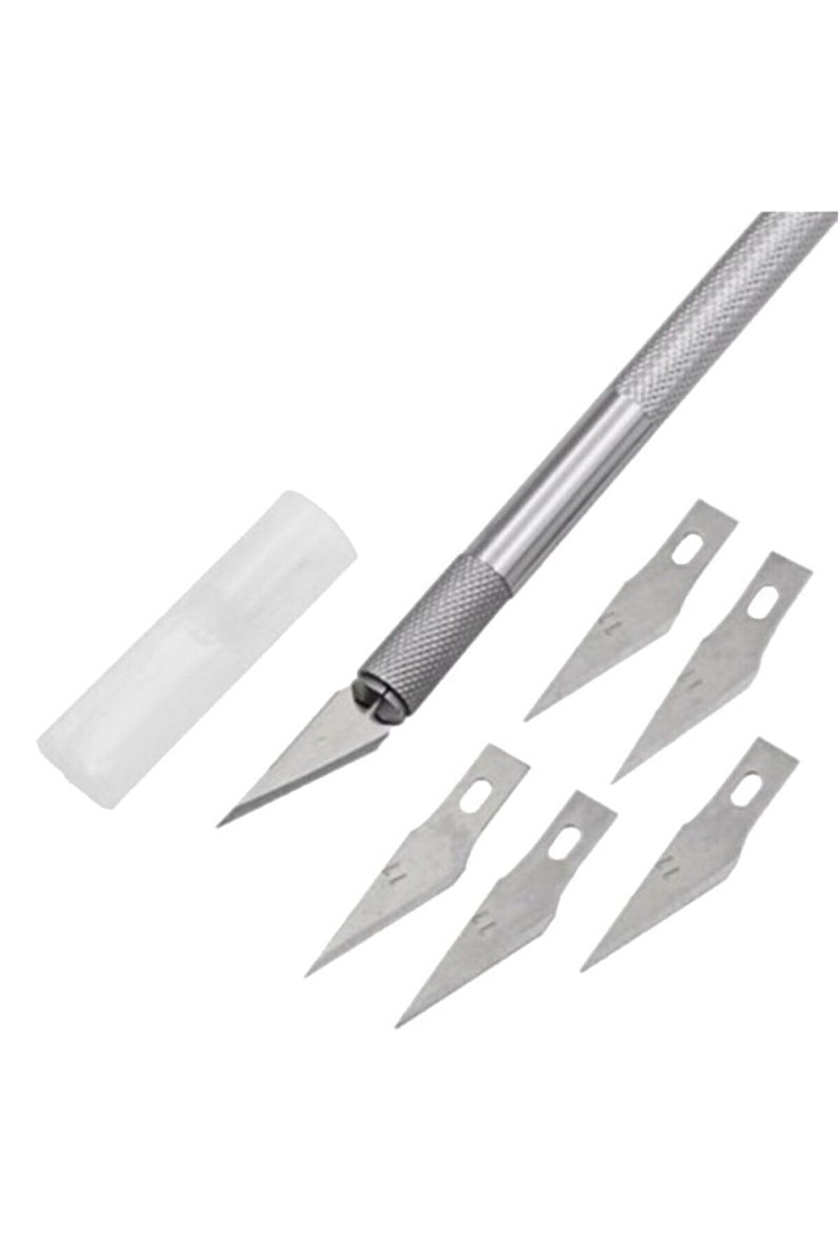 Genel Markalar Kretuar Bıçağı Knife Tasarım Hobi Neşter 5 Uç Yedekli Set