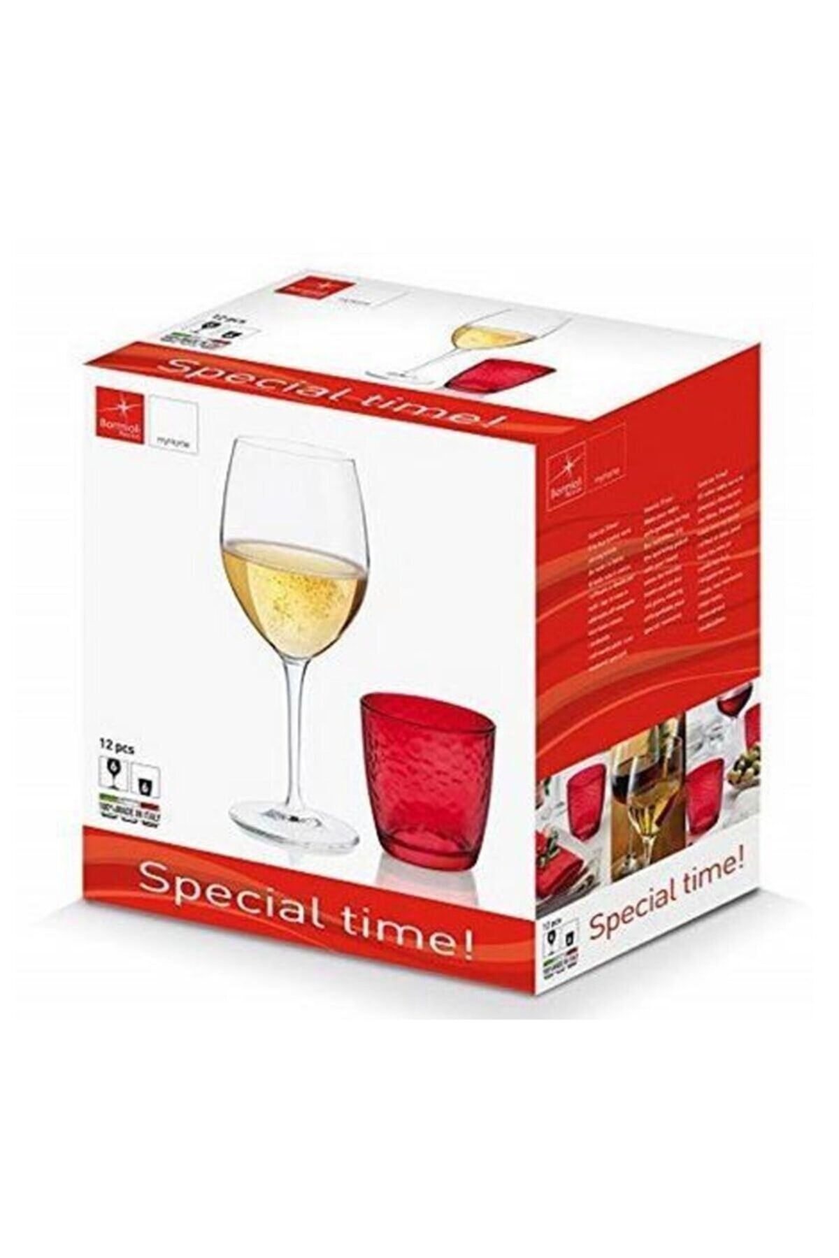Bormioli Rocco San Seng Special Time Set Of 12 Glasses And Goblets