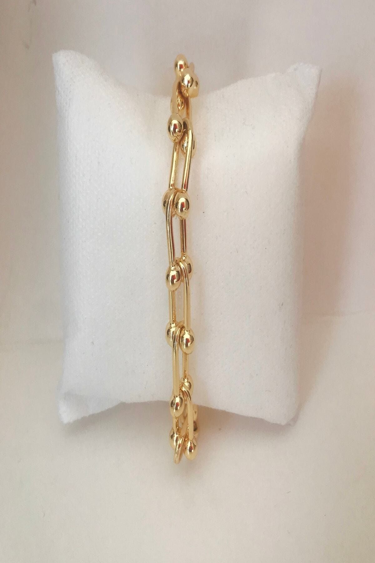 X-Lady Accessories Kadın Altın Tiffany Burgu Bileklik