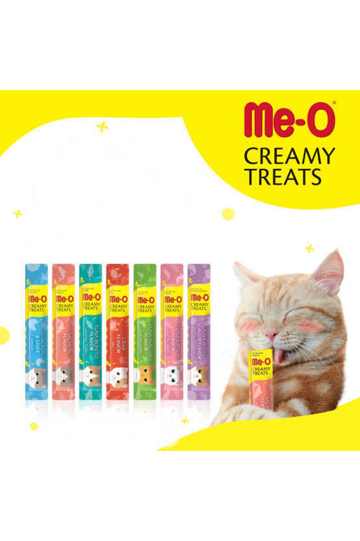me-o Creamy Sıvı Kedi Ödül Maması Karışık Tatlar Likit Ödül 1 Adet