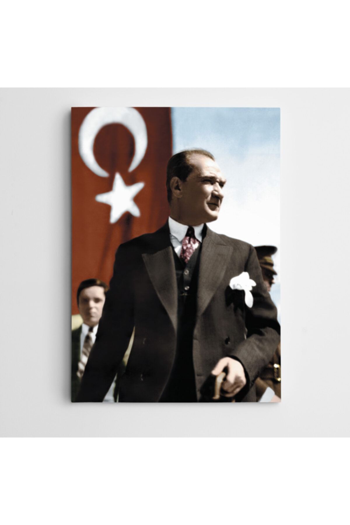 Dekolata Türk Bayrağı Ve Atatürk Kanvas Tablo 70 X 100 Cm