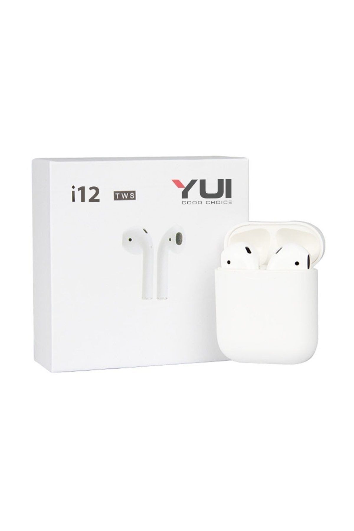 Yui i12 TWS Beyaz Bluetooth Kulaklık (Yui Türkiye Garantili) (Ios Android Universal Uyumlu)
