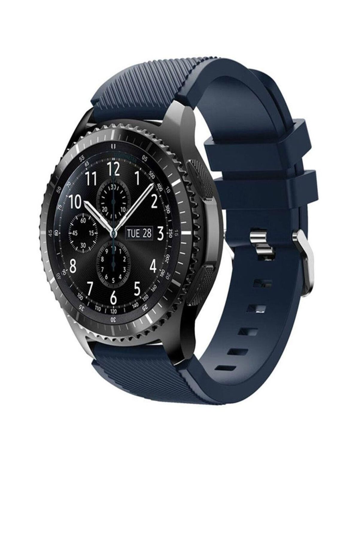 TahTicMer Huawei Watch Gt 46mm Sport Kordon Silikon Lacivert