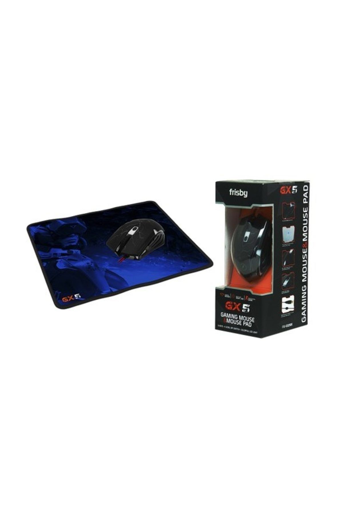 Frisby Fm-g3270k Gx5 Kablolu Siyah Gaming Makro Mouse+ Mouse Pad