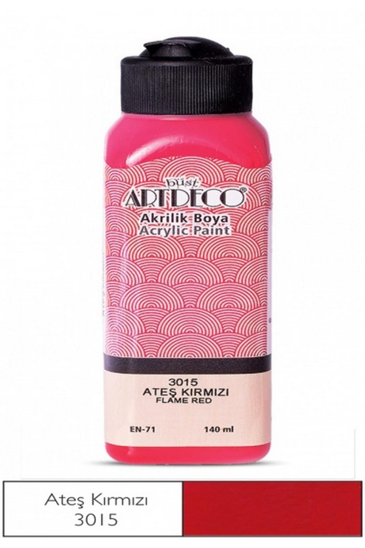 Artdeco Akrilik Boya 140 Ml - Ateş Kırmızı 3015