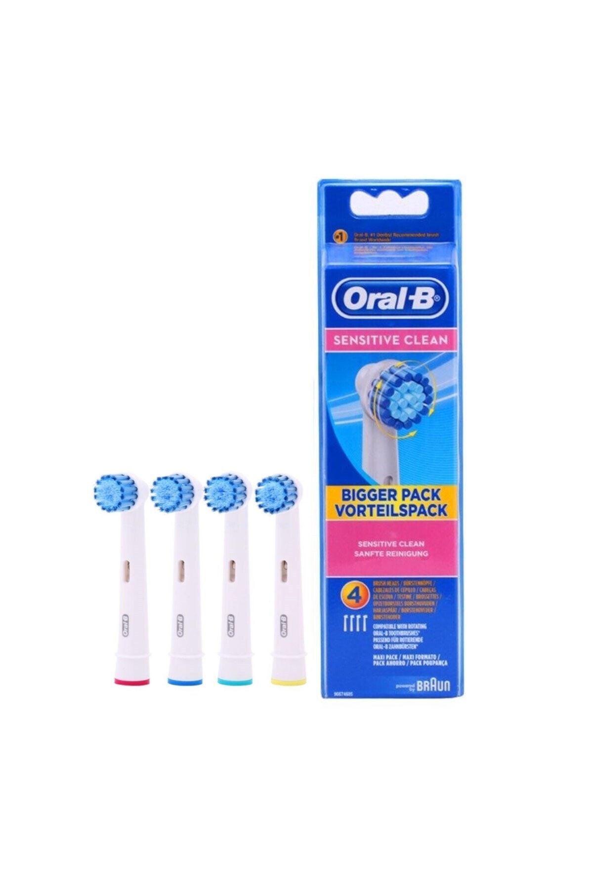Oral-B Sensitive Clean Diş Fırçası Yedeği 4'lü