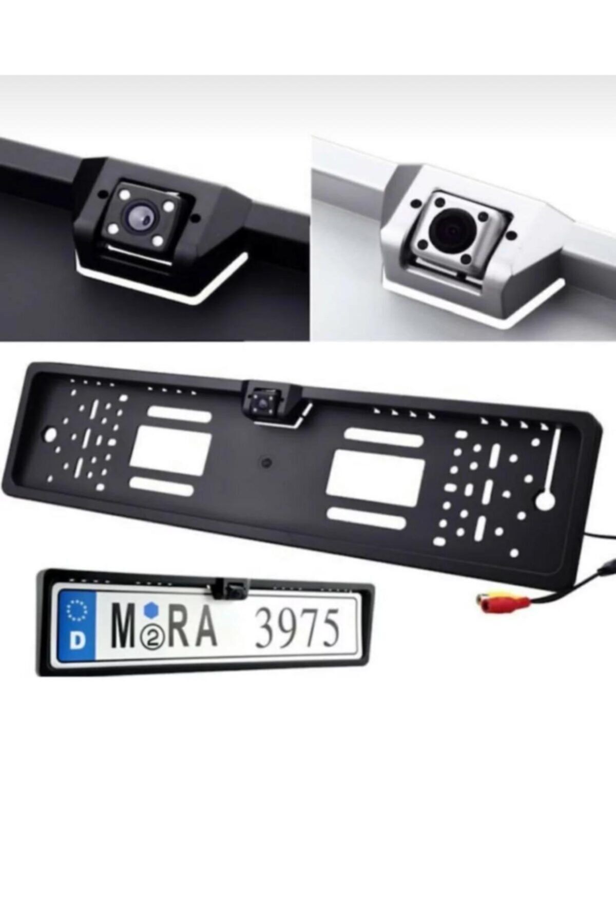 Genel Markalar Car Geri Görüş Kamerası Plakalık Gece Görüş 4 Ledli Klavuz Çizgili 47905- Plakalık47905