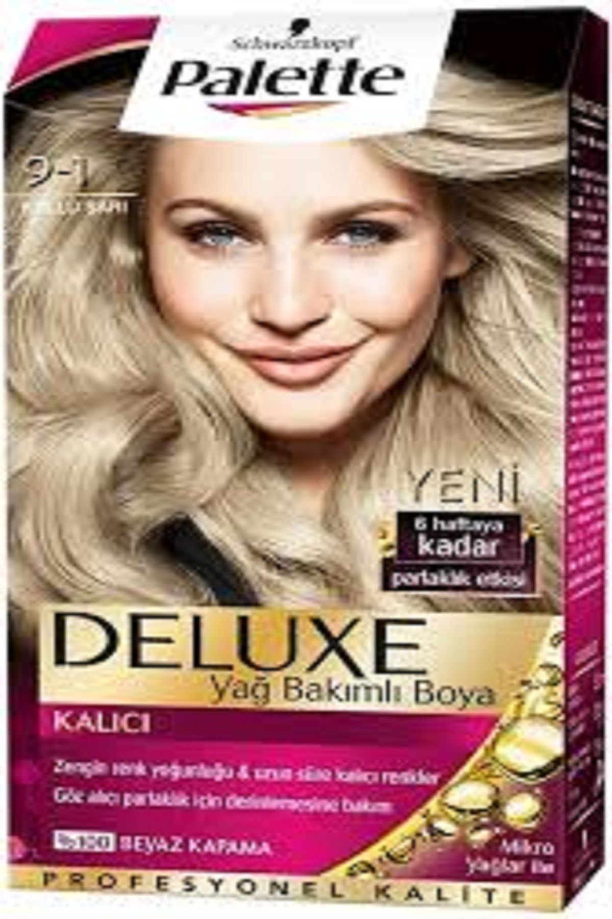 Palette Saç Boyası - Deluxe 9-1 Küllü Sarı 4015000976008