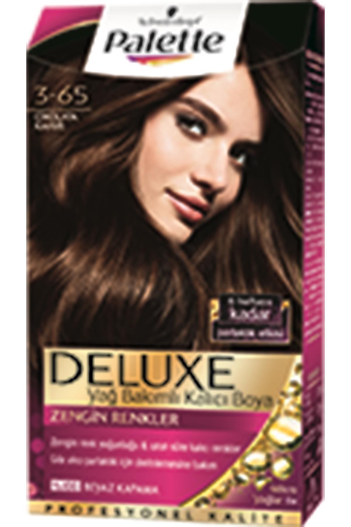 Palette Saç Boyası - Deluxe 3-65 Çikolata Kahve Saç Boyası 50 ml
