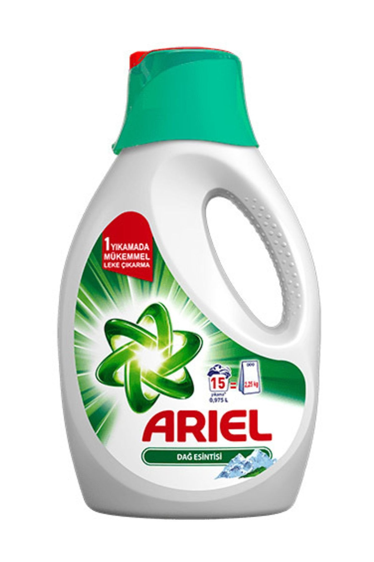 Ariel Beyazlar ve Renkliler İçin Dağ Esintisi Sıvı Çamaşır Deterjanı 15 Yıkama 0.975 lt