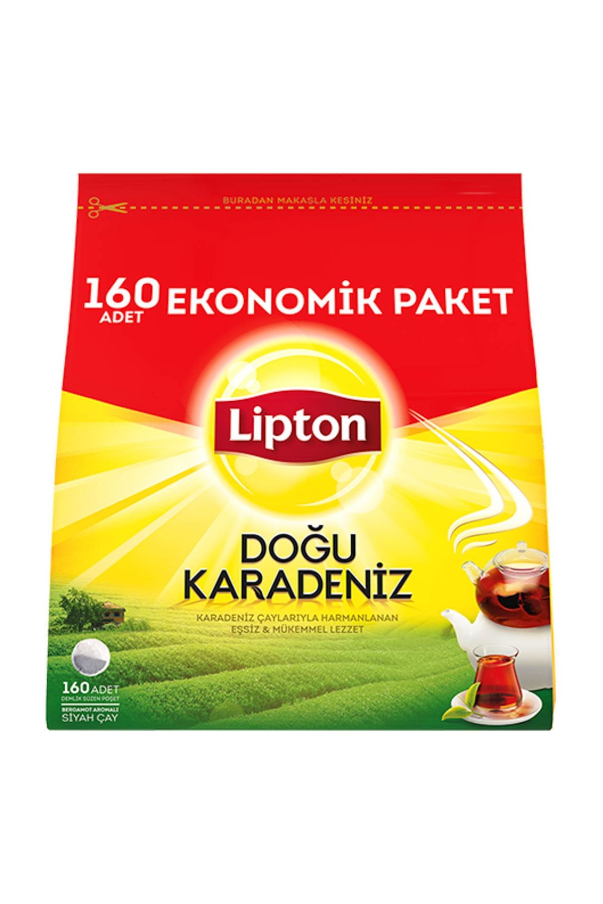 Lipton Doğu Karadeniz Demlik Poşet Çay 160'lı