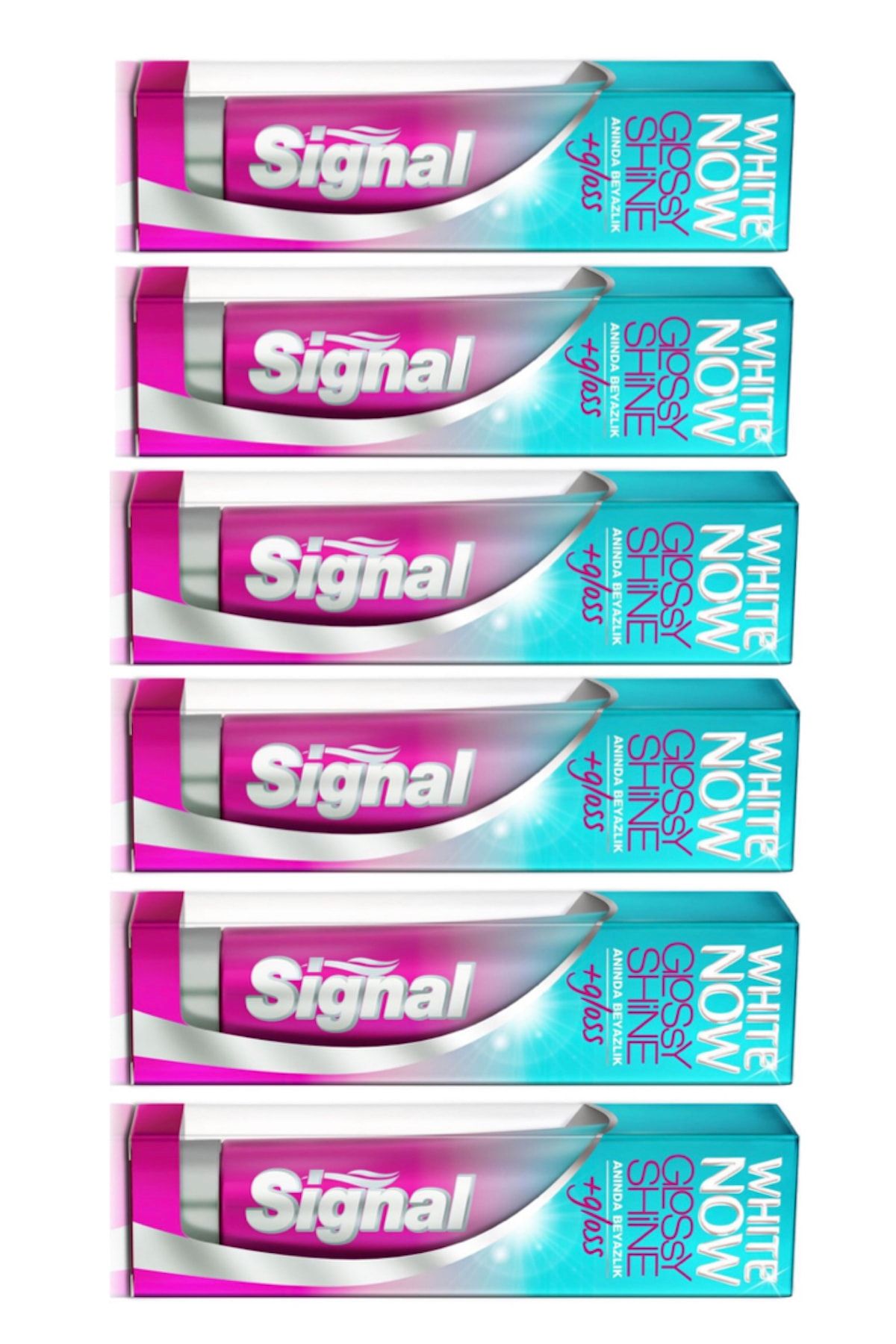 Signal White Now Glossy Shine Diş Macunu 75 ml X 6 Adet SNLSGNLGLSH756