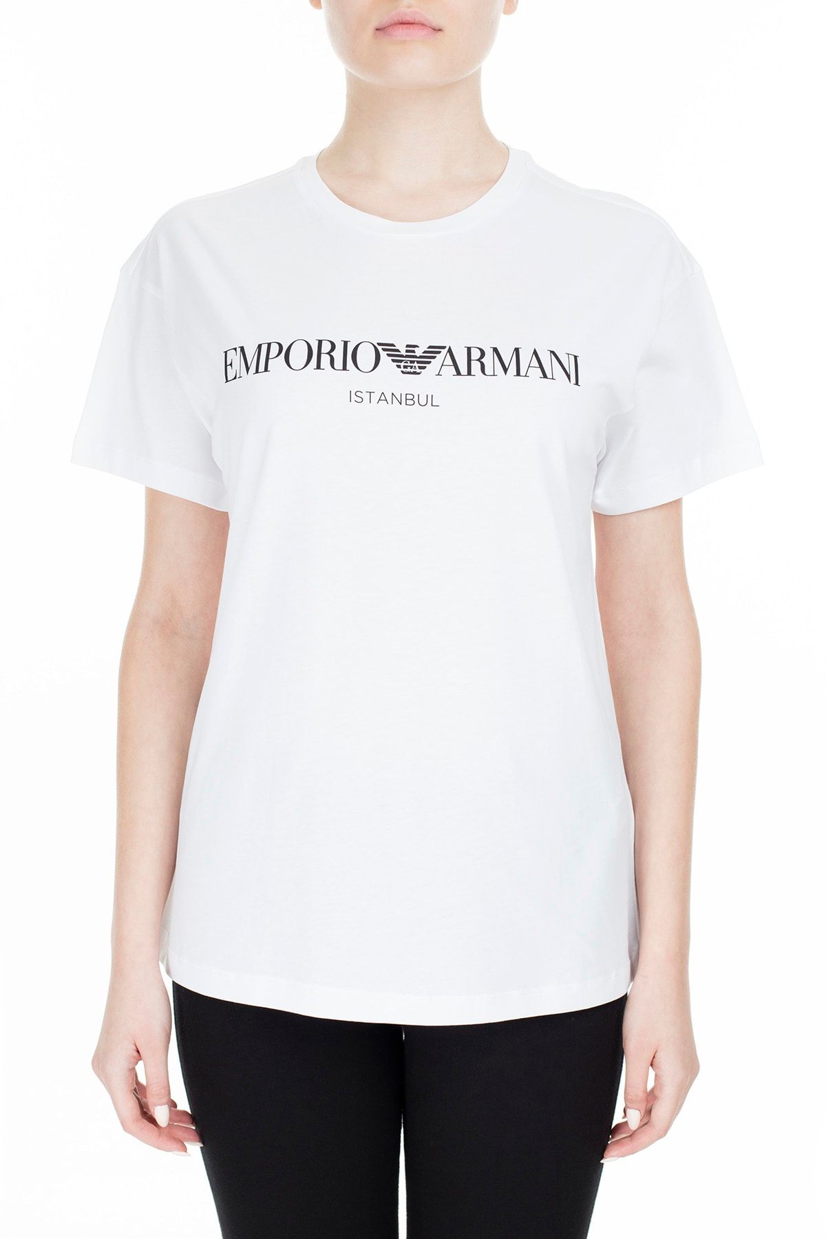 Emporio Armani Kadın Beyaz T-Shirt 3Z2T7Q 2Jo4Z S121