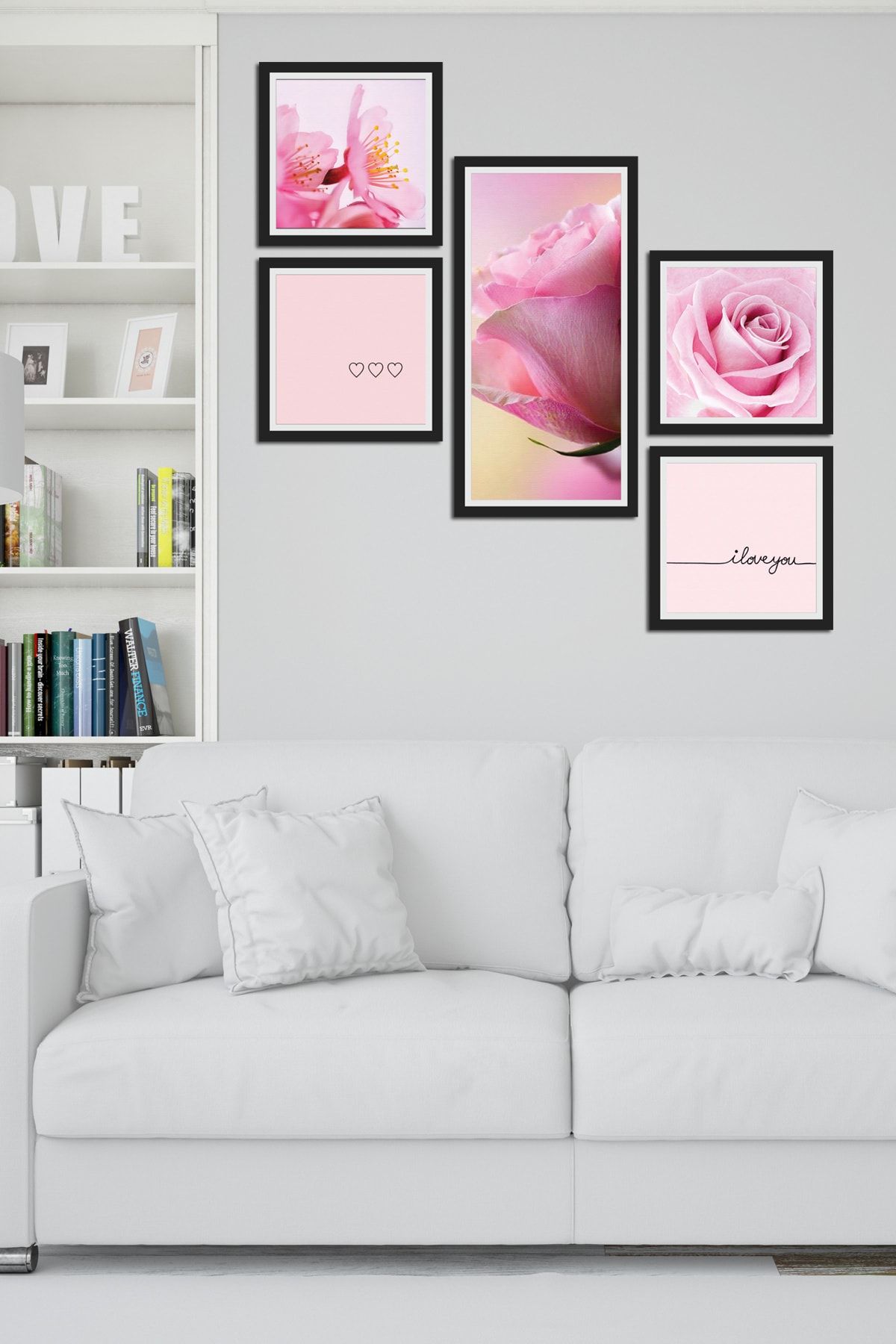 Cadran Collage Style 5 Parçalı Mdf Tablo Atf259