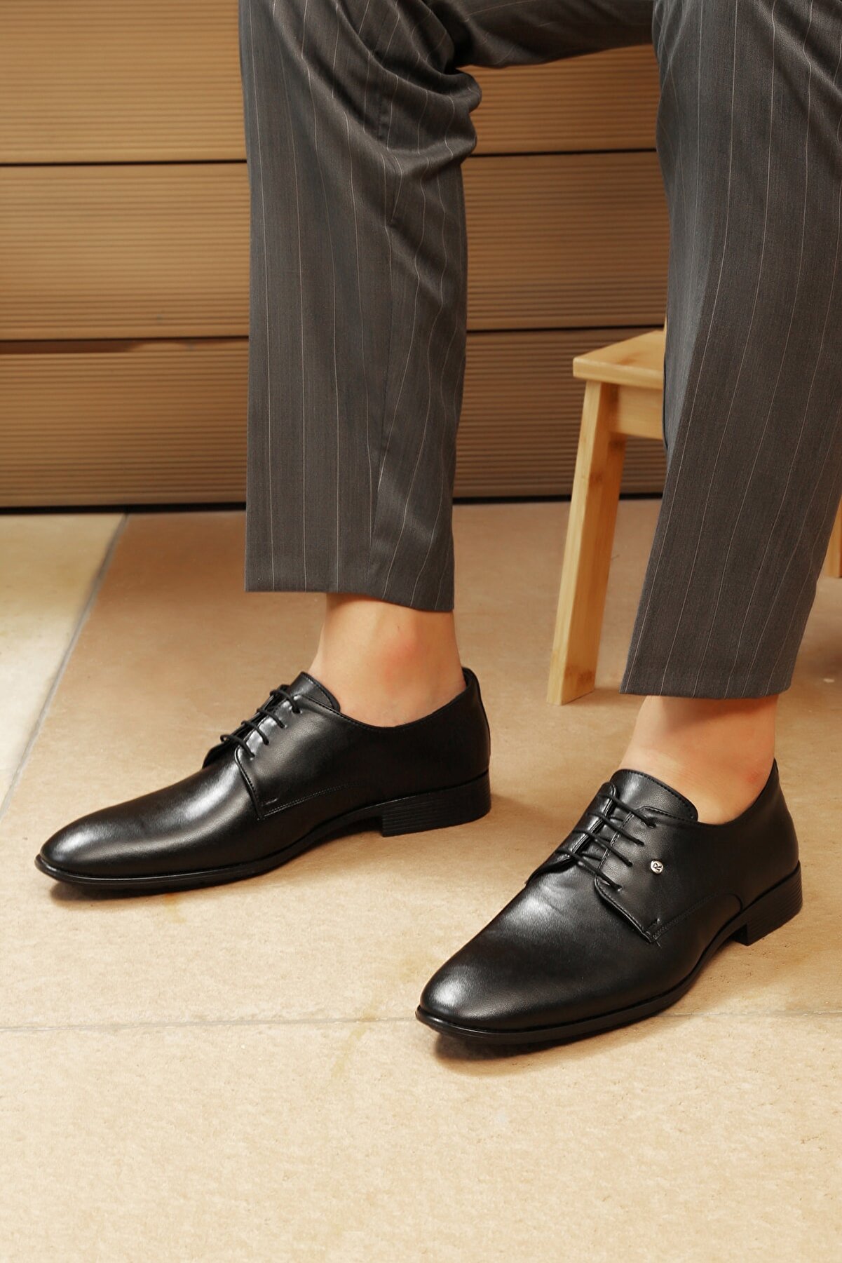 Ayakkabı Modası Siyah Erkek Klasik Ayakkabı M1009-19-112013R