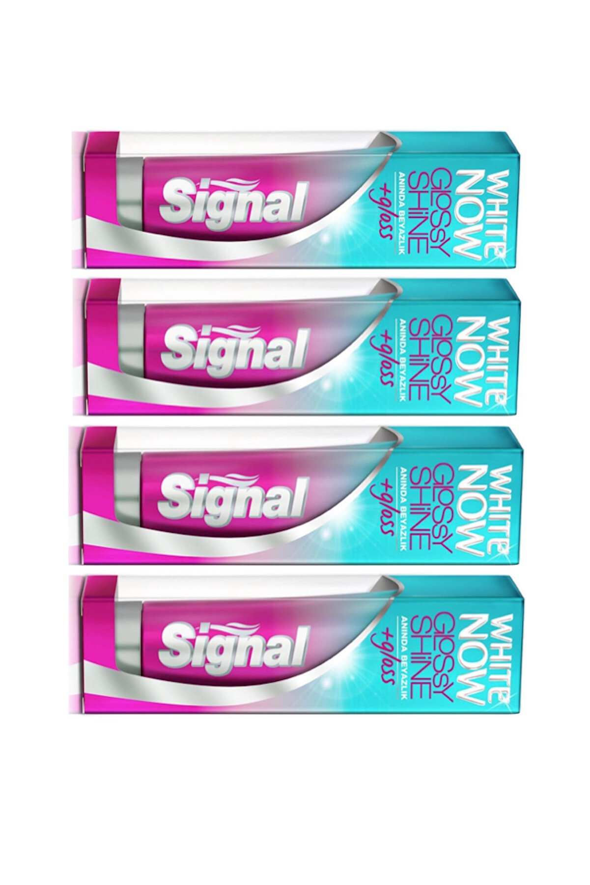 Signal White Now Glossy Shine Diş Macunu 75 ml x 4 adet