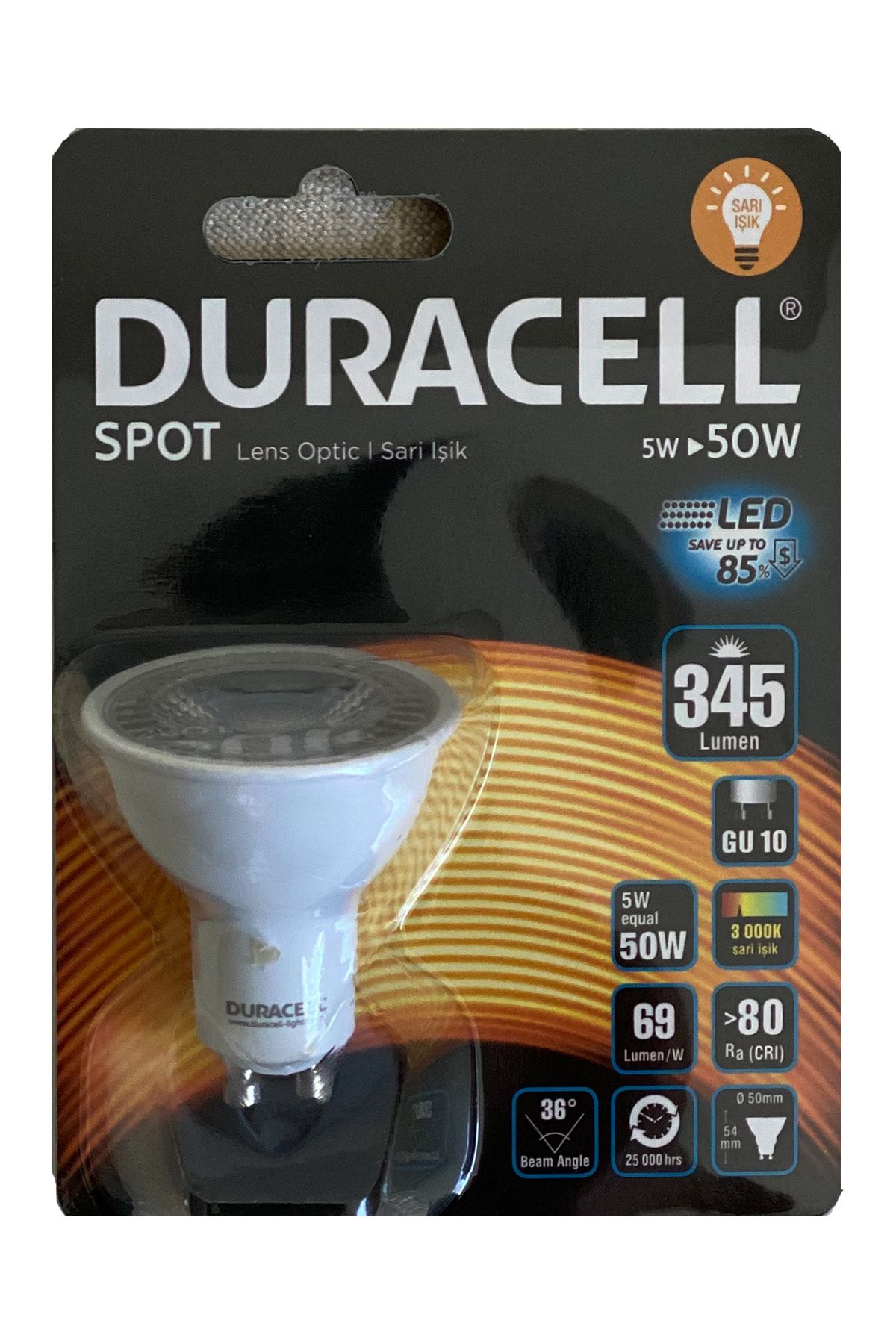 Duracell Spot Ampül Lens Optic