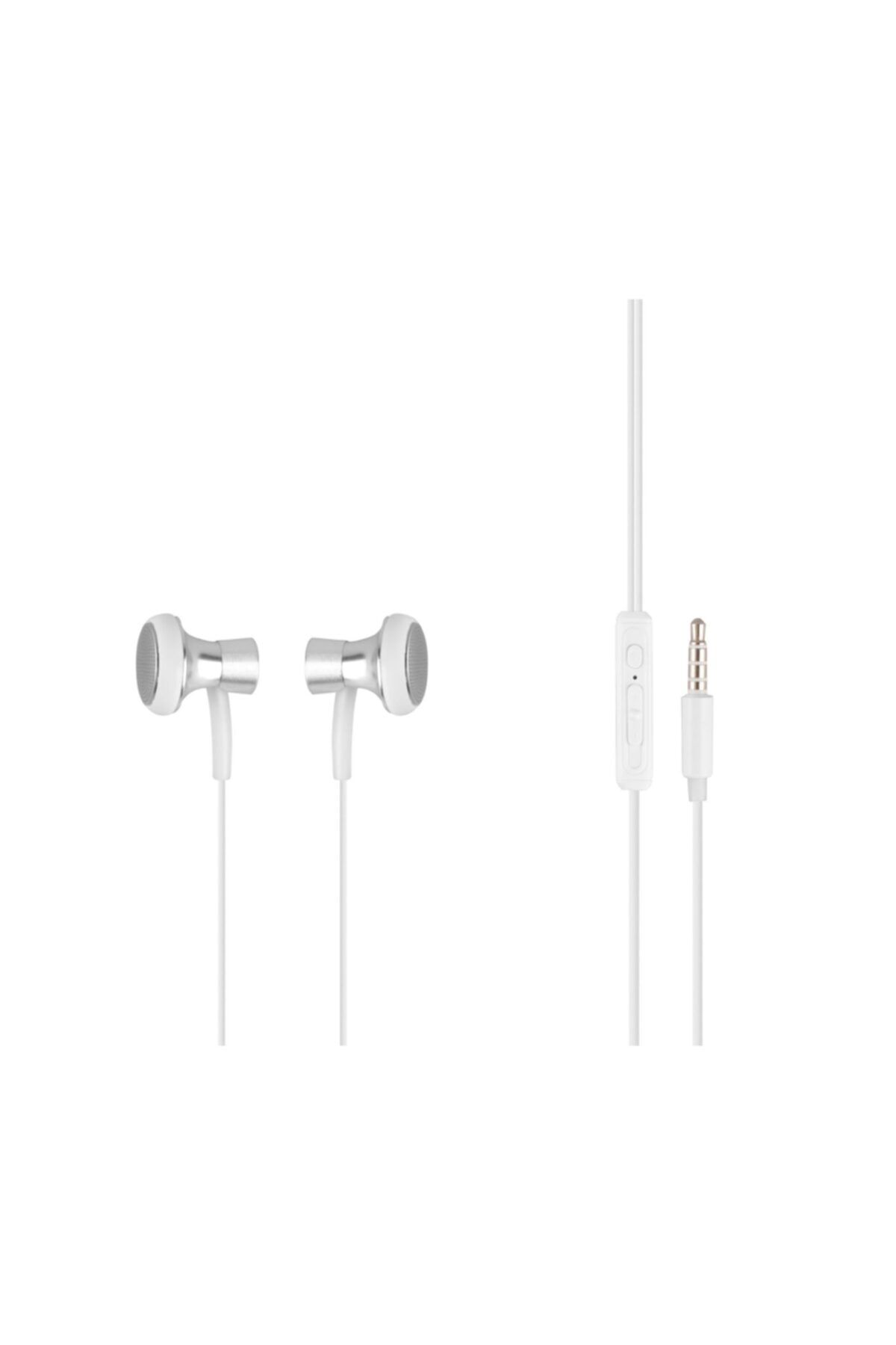 MF PRODUCT 0153 Mikrofonlu Kablolu Kulak Içi Kulaklık Beyaz