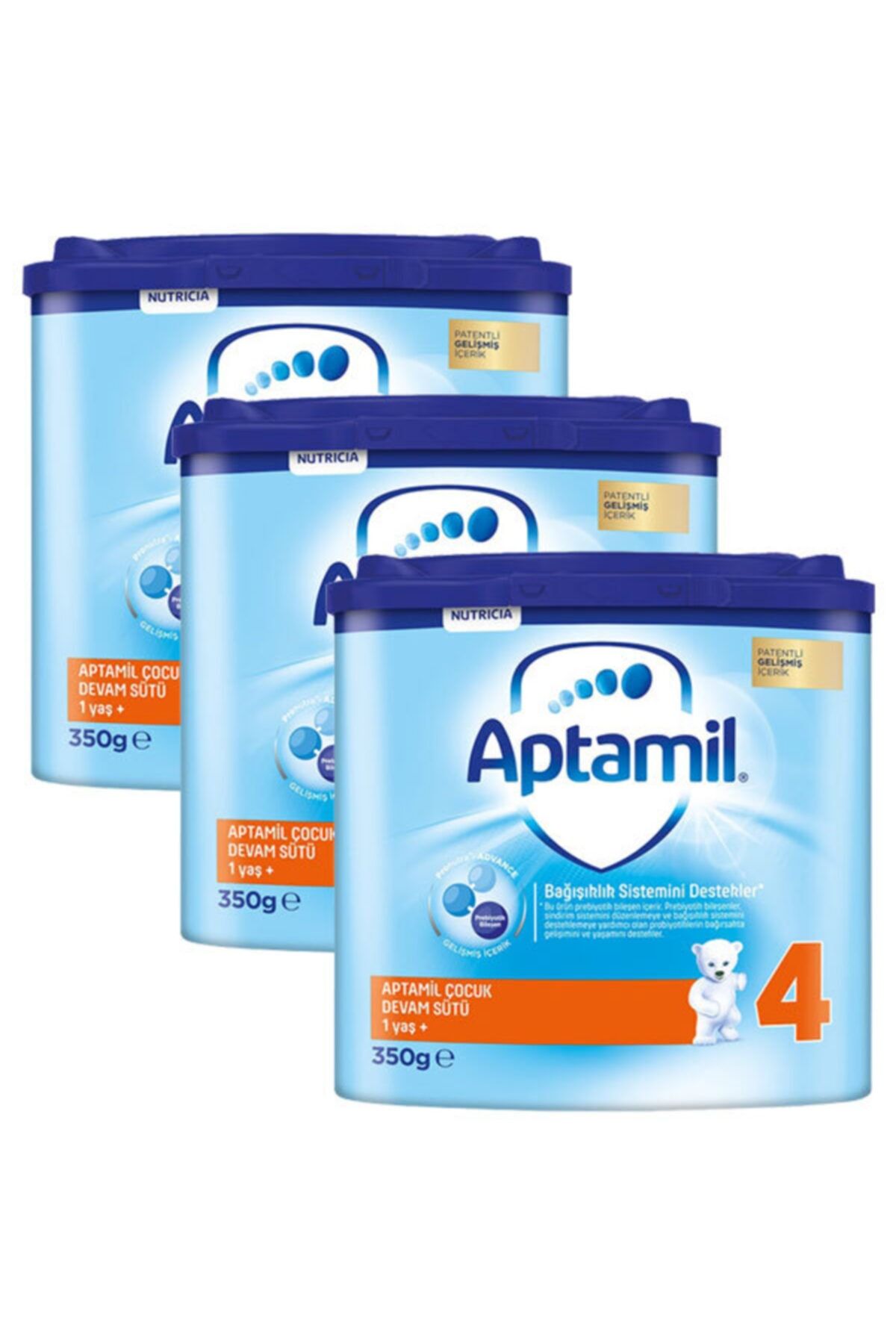 Aptamil 4 Akıllı Kutu Çocuk Devam Sütü 350 gr X 3 Adet