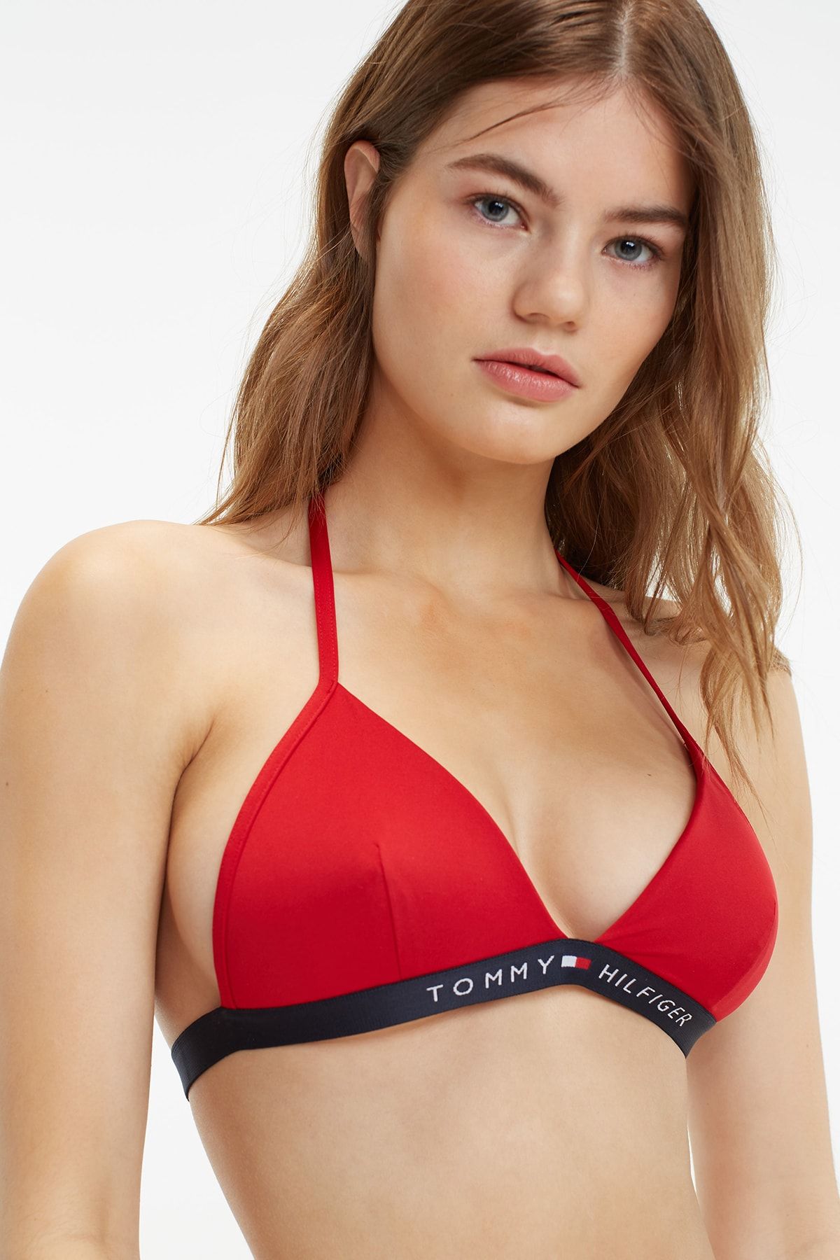 Tommy Hilfiger Kadın Triangle Fixed Bikini Üstü