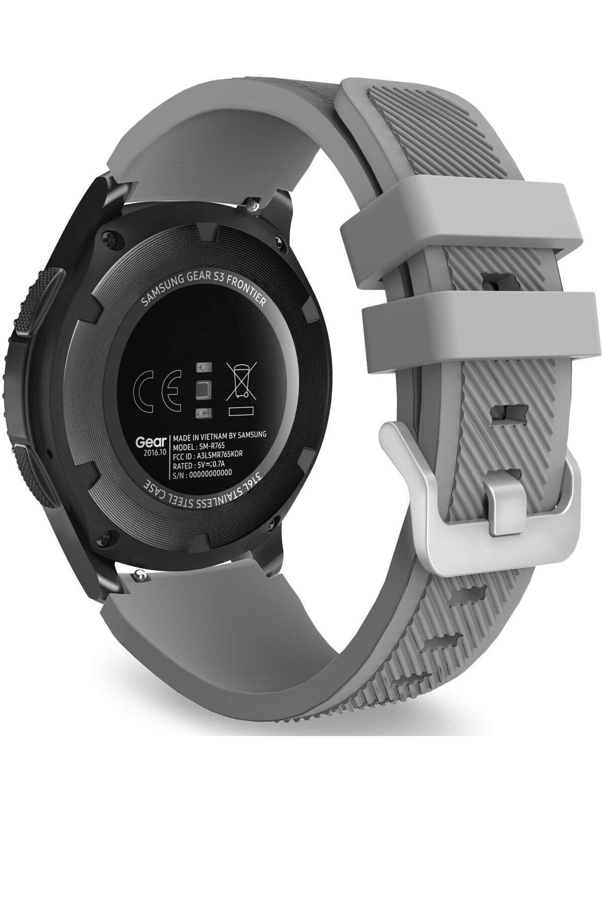 TahTicMer Huawei Watch Gt 46mm Sport Kordon Silikon Gri