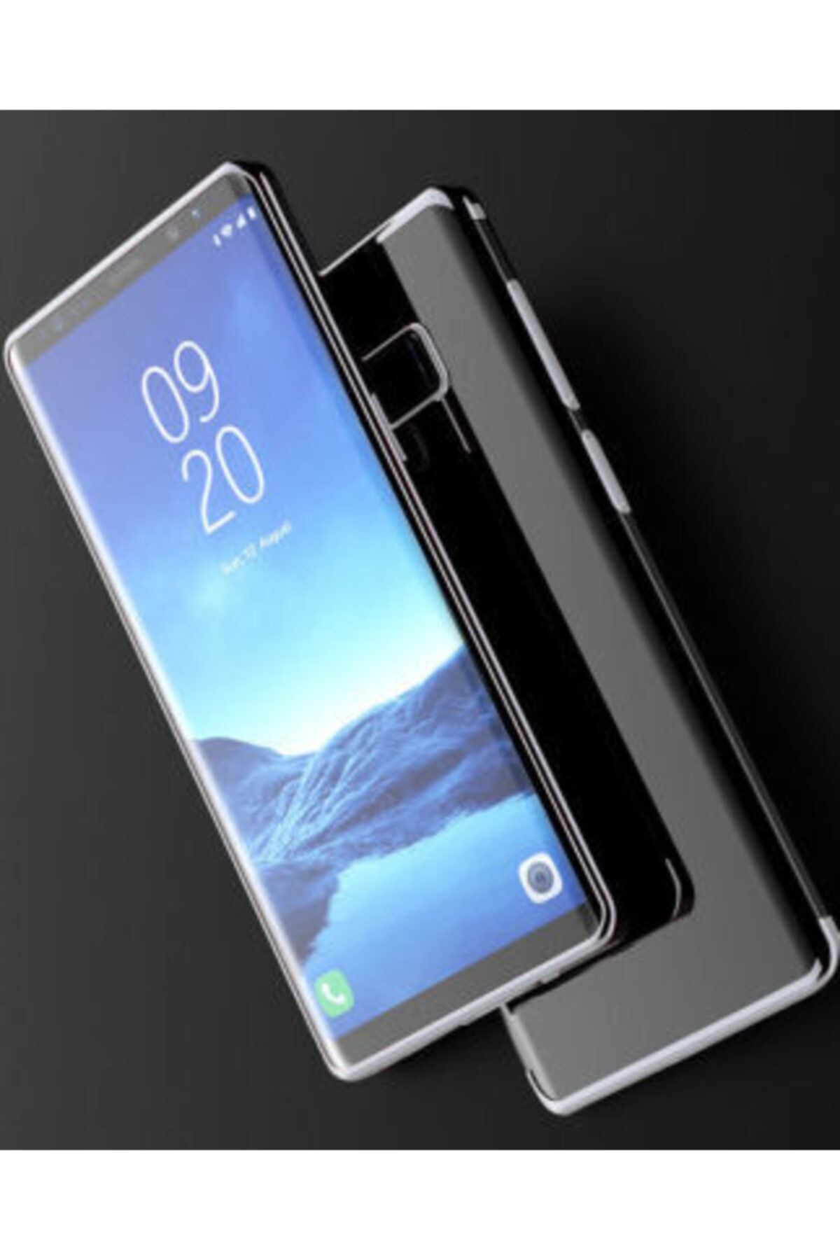 Pickcase Galaxy Note 9 Kılıf Dört Köşeli Lazer Silikon