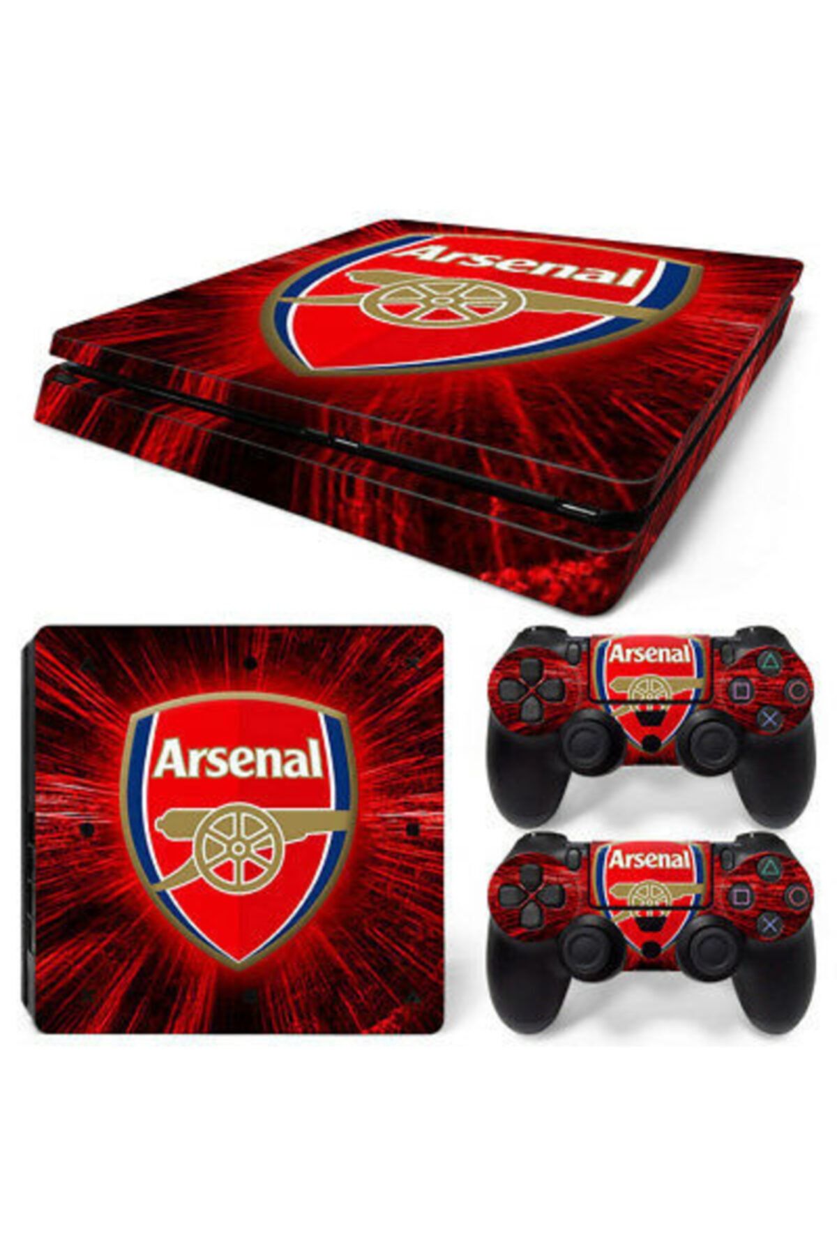 KT Decor Arsenal Playstation 4 Uyumlu Slim Kasa Playstation Sticker
