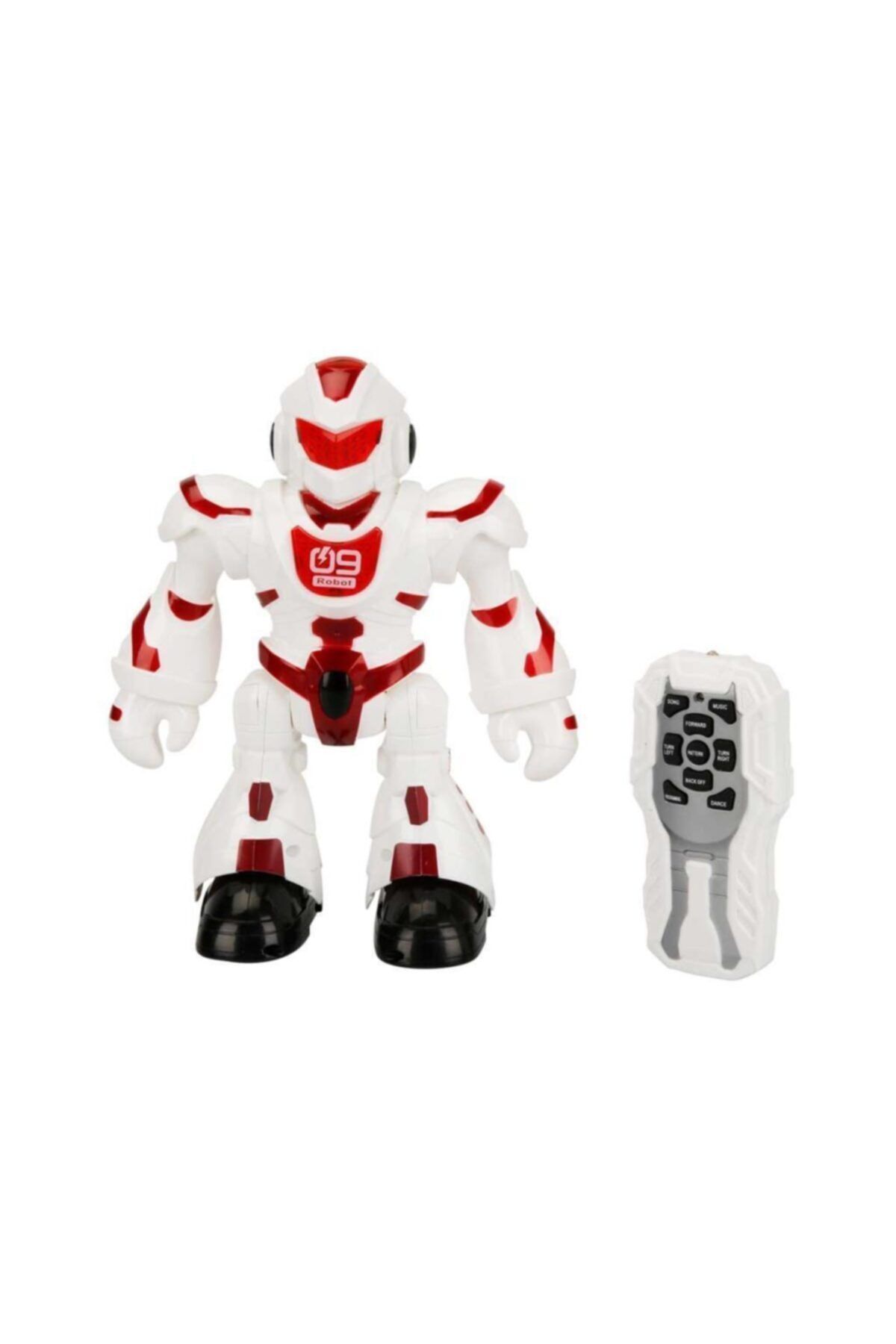 Sunman Uzaktan Kumandalı Müzikli ve Işıklı Programlanabilir Robot - Kırmızı