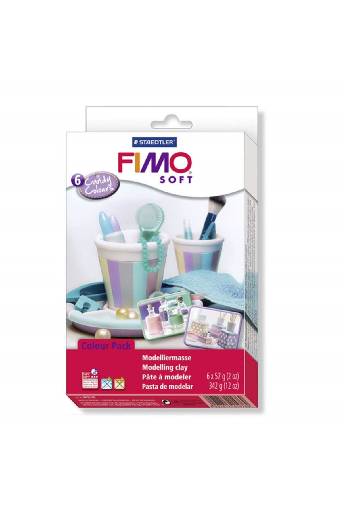 Staedtler Fimo Soft Polimer 6 Renk X 57 gr Candy Colours Kil Seti