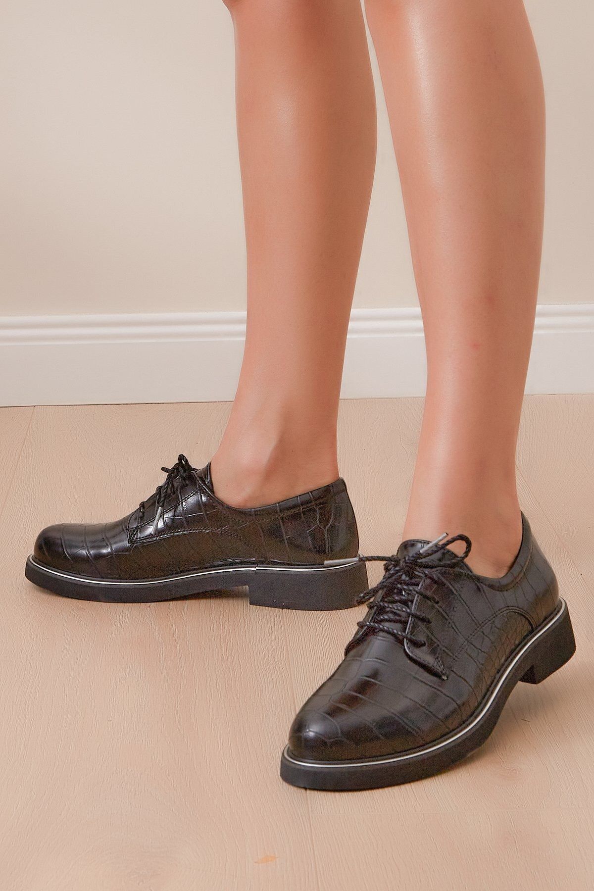 Shoes Time Kadın Siyah Günlük Ayakkabı 19k 105