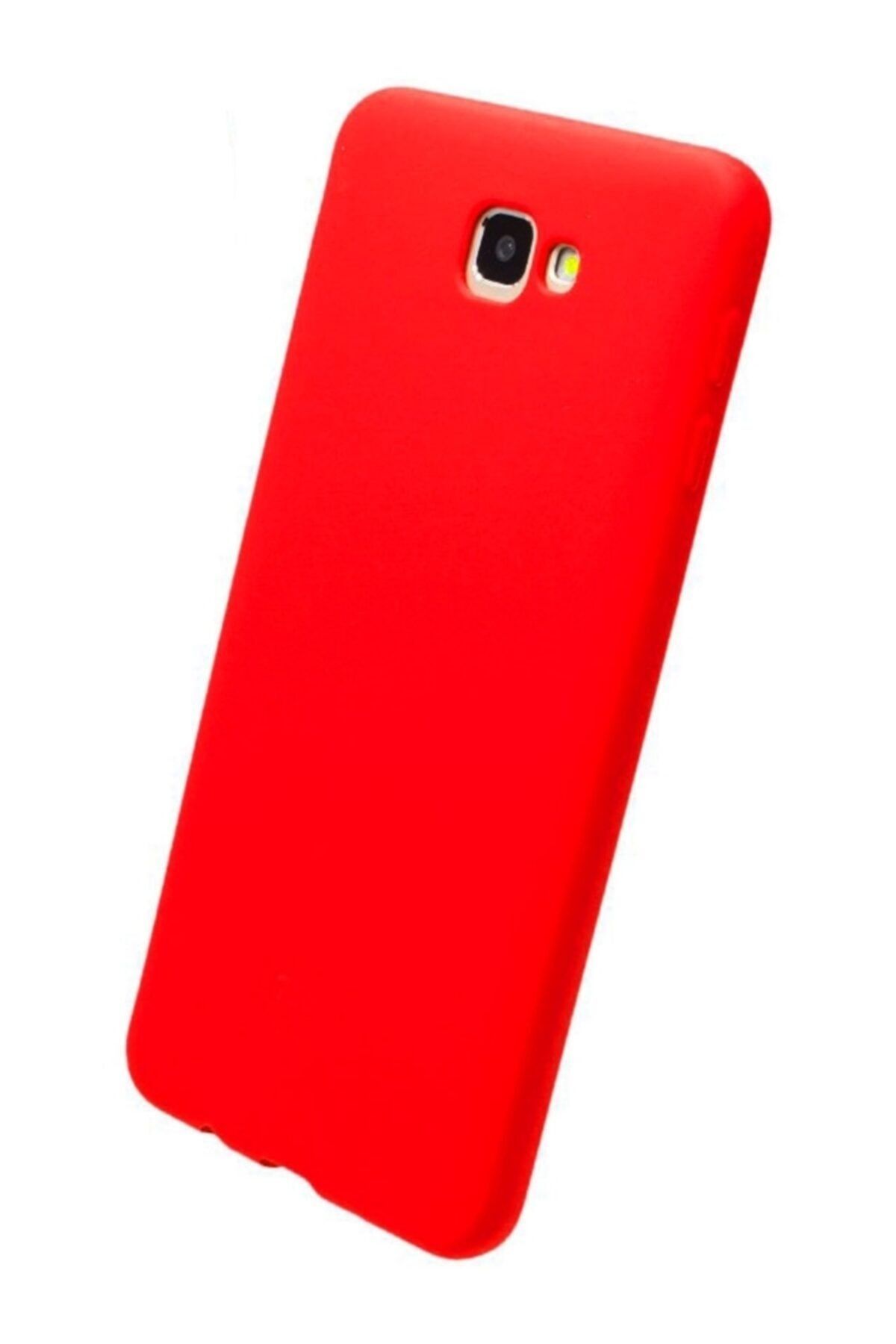 Eiroo Lansman Samsung Galaxy J7 Prime / Prime 2 Kırmızı Silikon Kılıf