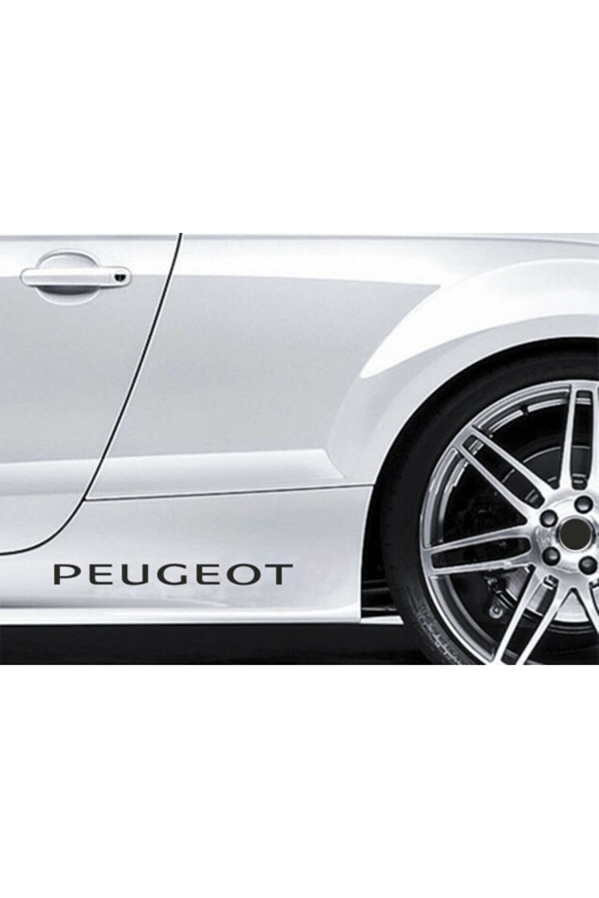 TSC Peugeot Yapıştırma Marşpiyel Yazısı Sticker 2 Adet