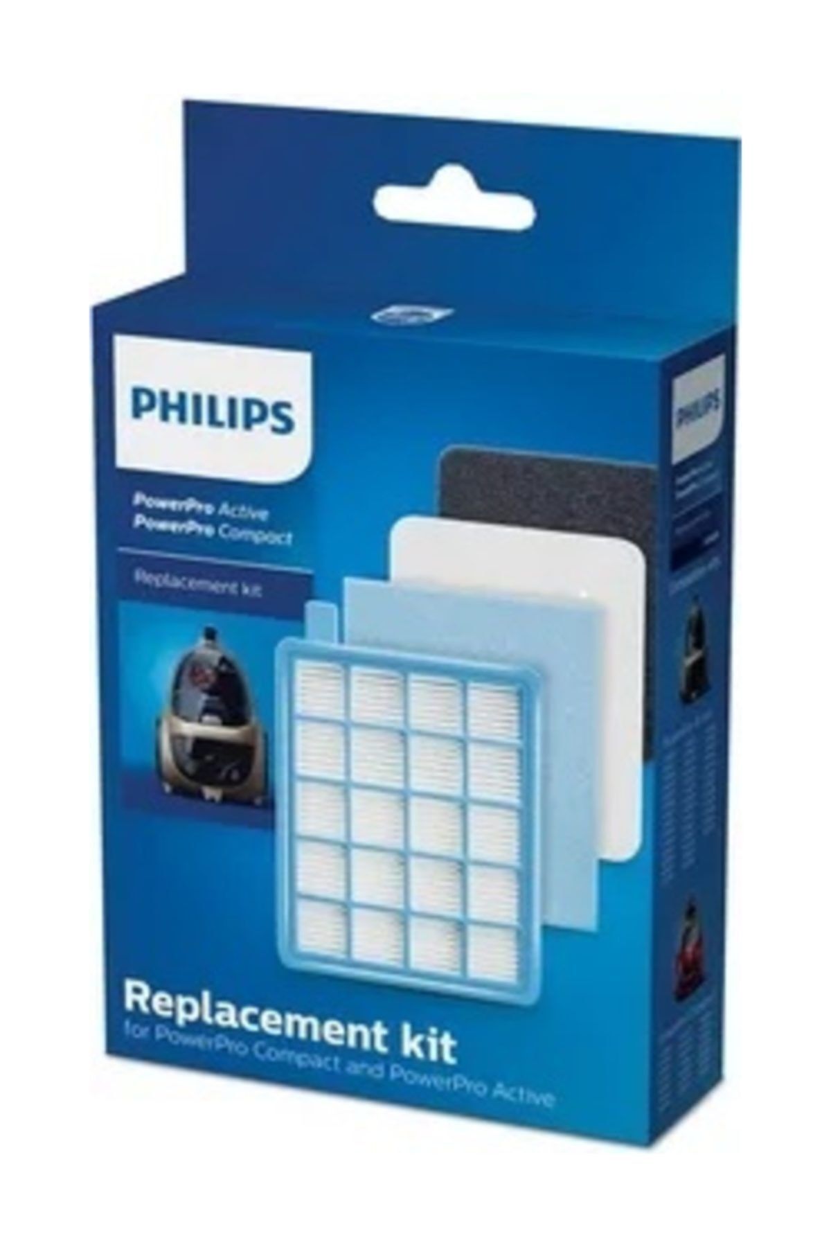 Philips Powerpro Compact Filtre FC 8475/01 Orijinal Hepa Filtre Seti