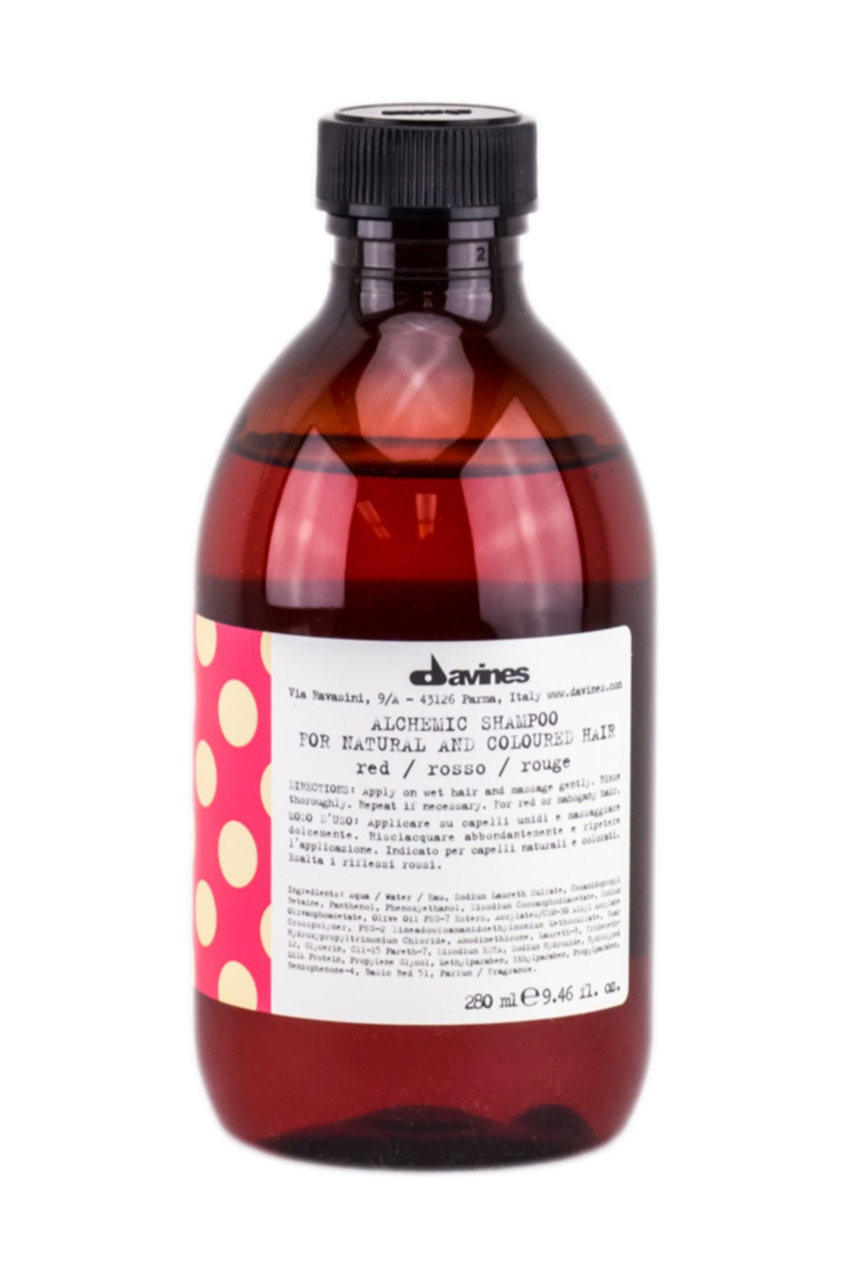 Davines Alchemic Red Shampoo - Kızıl Saçlar Için Renk Tazeleyici Şampuan 280 ml
