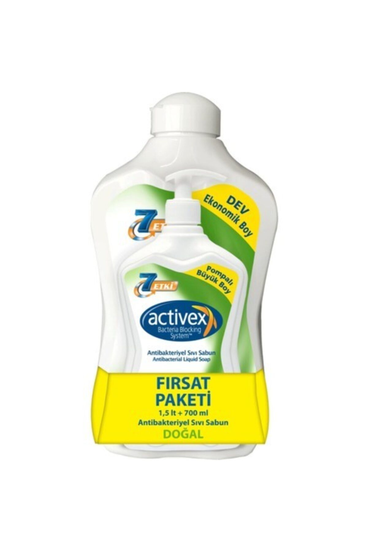 Activex Antibakteriyel Sıvı Sabun Hassas 1.5 Lt & 700 Ml Fırsat Paketi