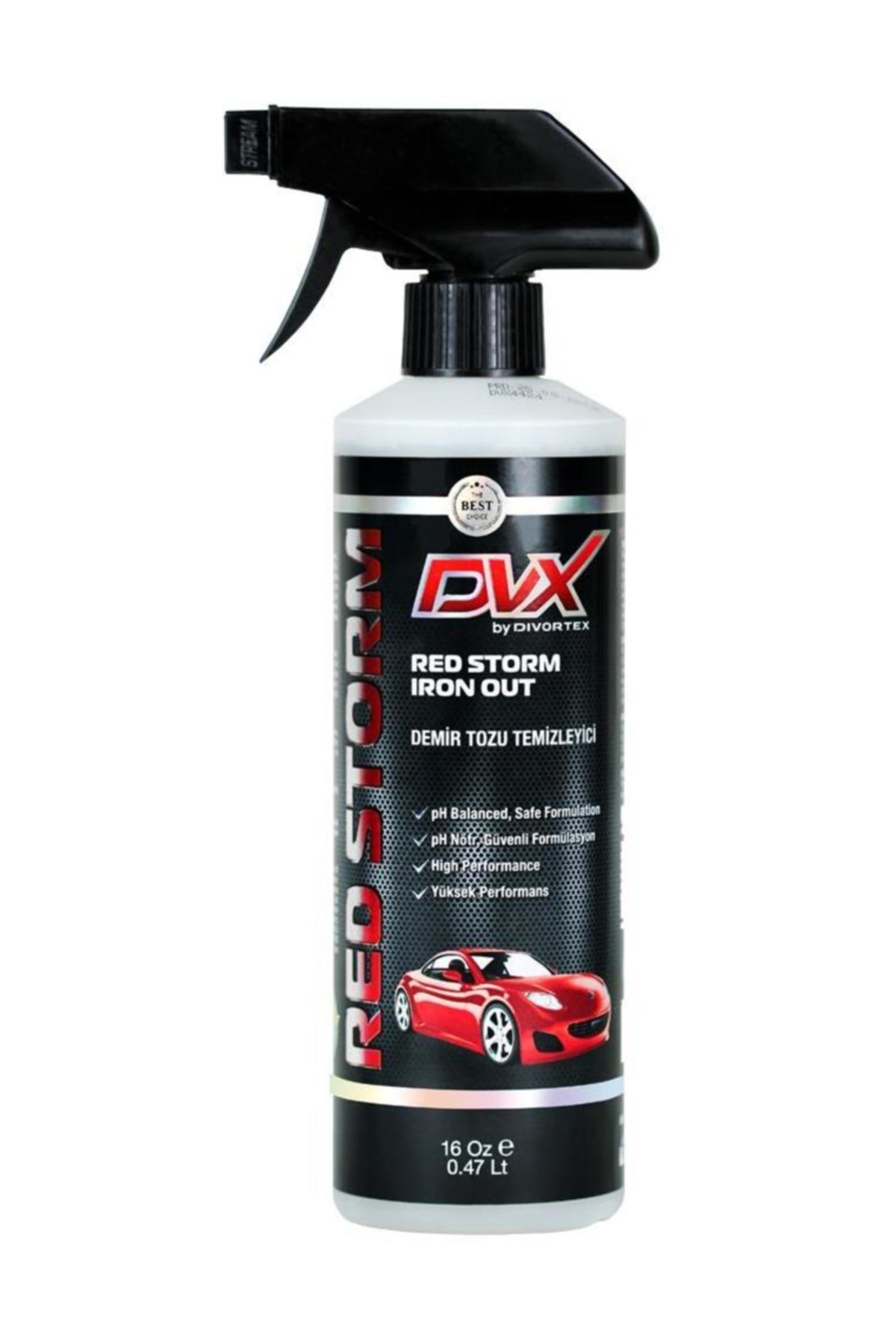 Divortex DVX Red Storm Demir Tozu Temizleyici IRON OUT 16 Oz 473 ml.