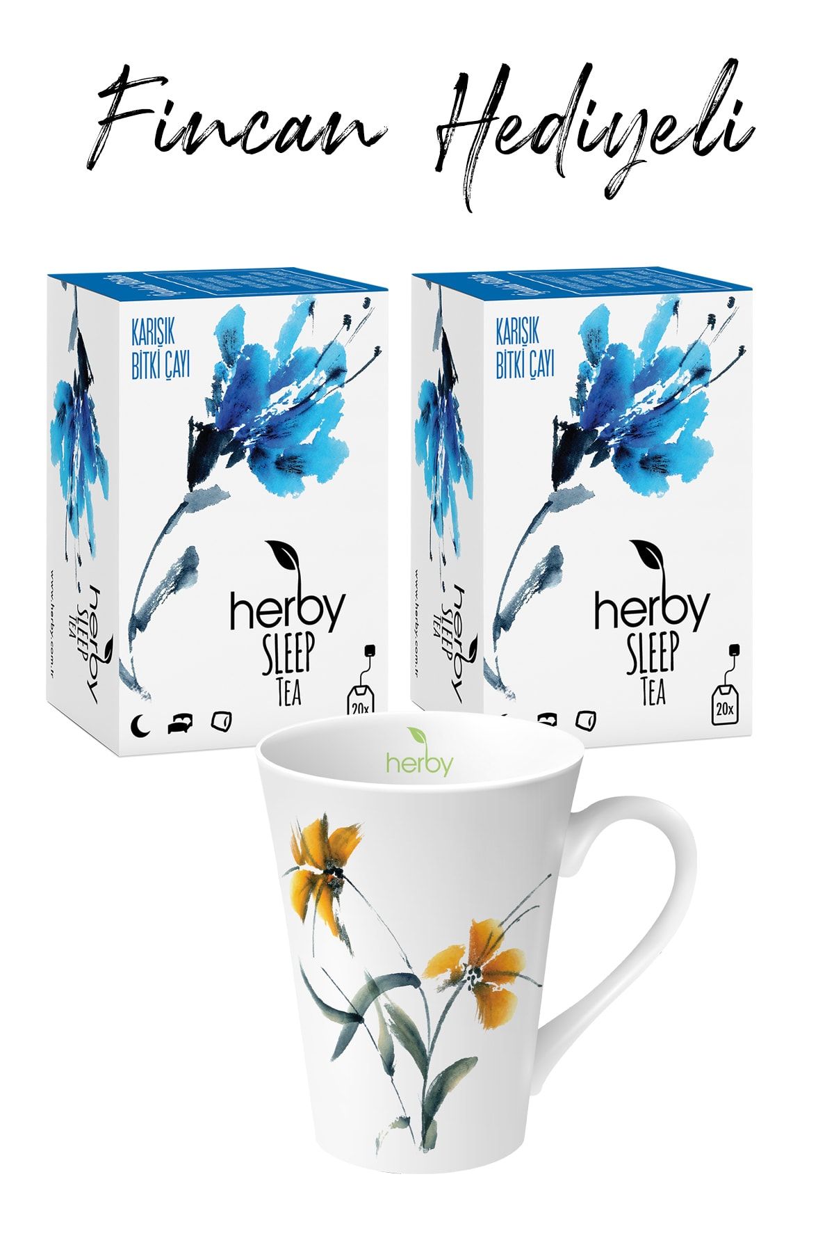 Herby Fincan Hediyeli Herby Sleep Tea / Uyku Çayı 2'li Paket