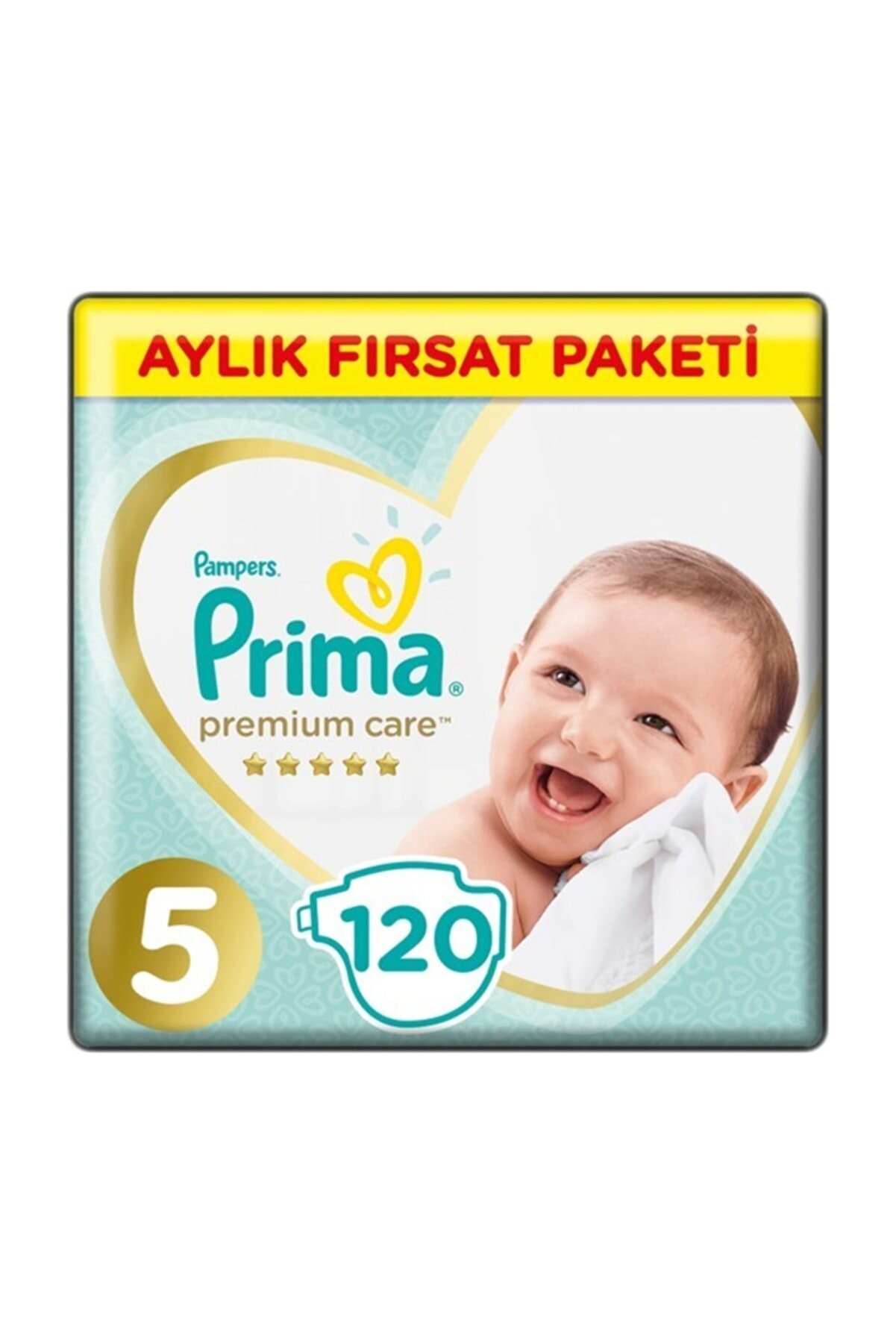 Prima Premium Care Aylık Fırsat Beden:5 (11-18Kg) Junior 120 Adet Bebek Bezi