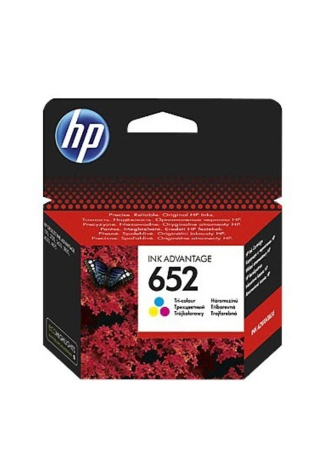 HP 652 F6v24a Renkli Orjinal Kartuş - Deskjet 1115 / 3635 / 3835 / 4535 / 4675